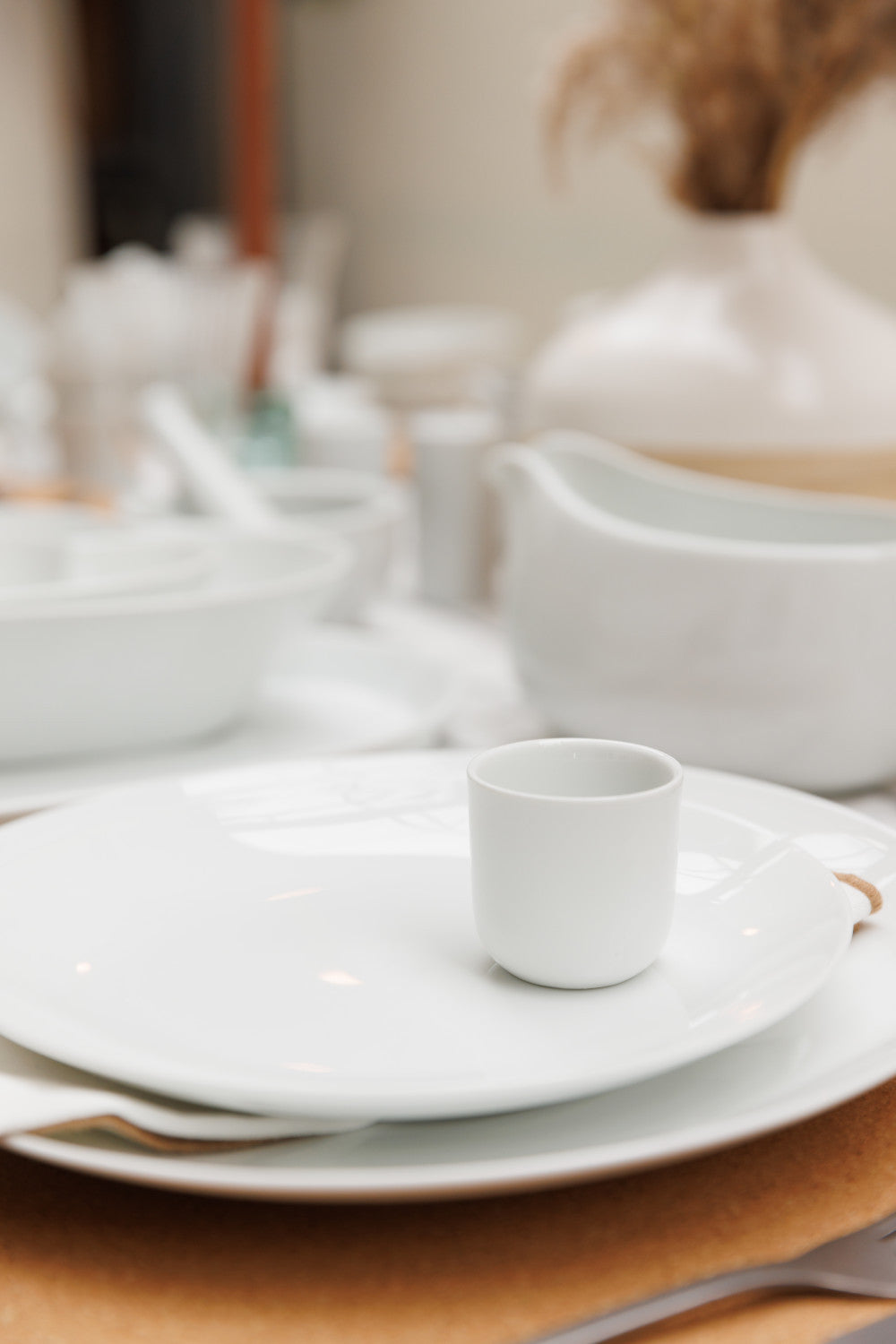 Mikasa Chalk Porcelain Egg Cup Set 4 Piece (White)