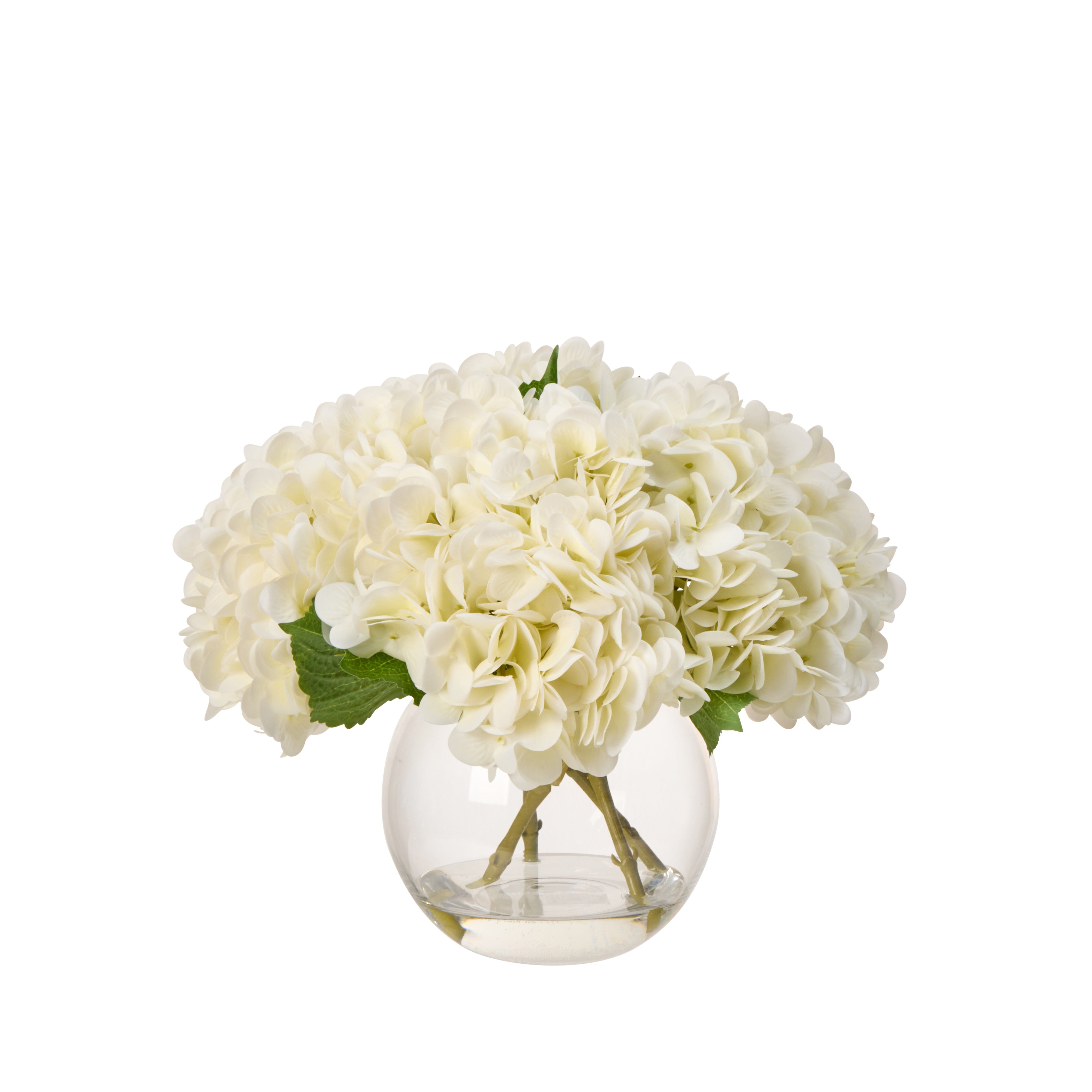 Rogue Hydrangea Real Touch - Phoebe Sphere Vase