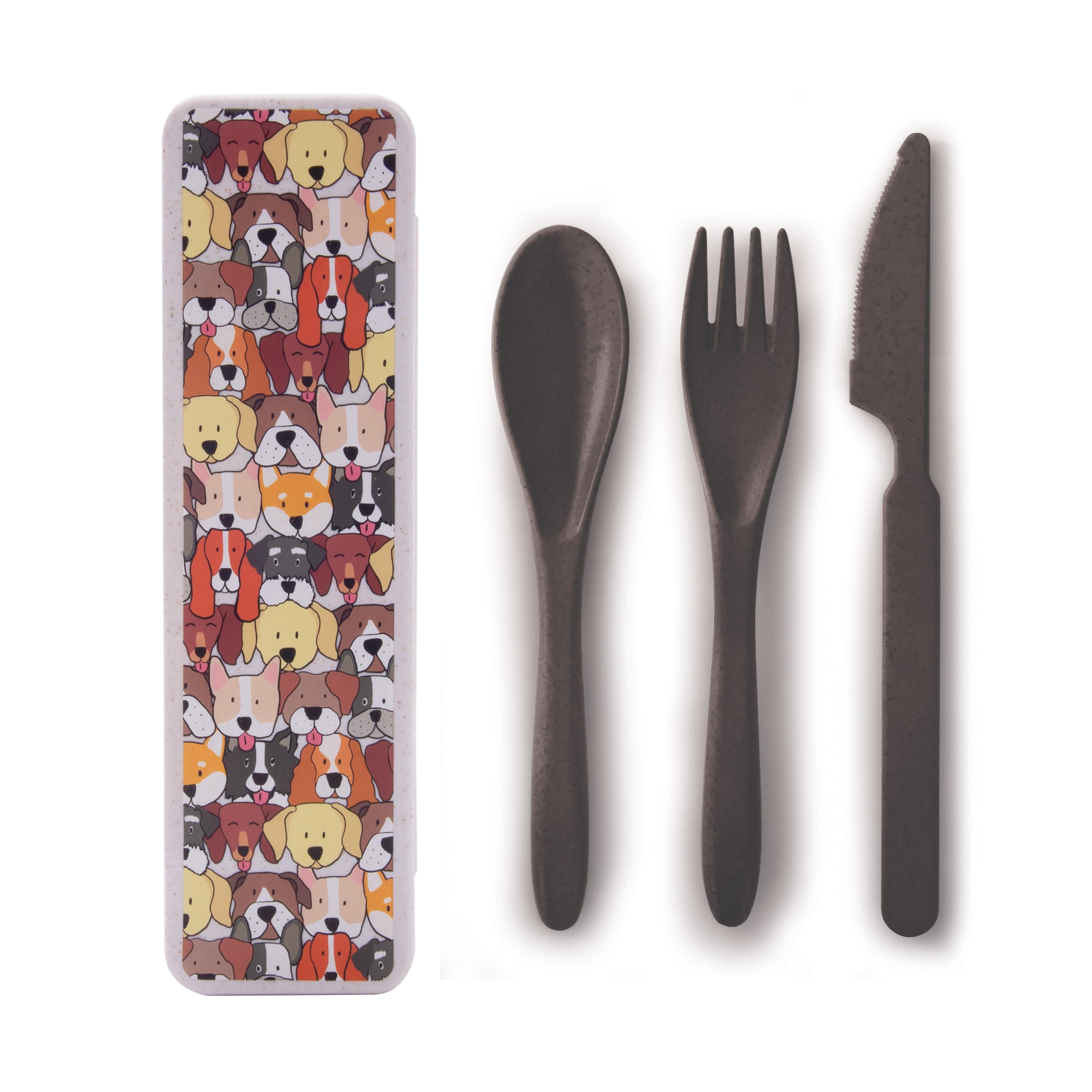 isGift The Dog Collective Wheat Straw Cutlery Assorted