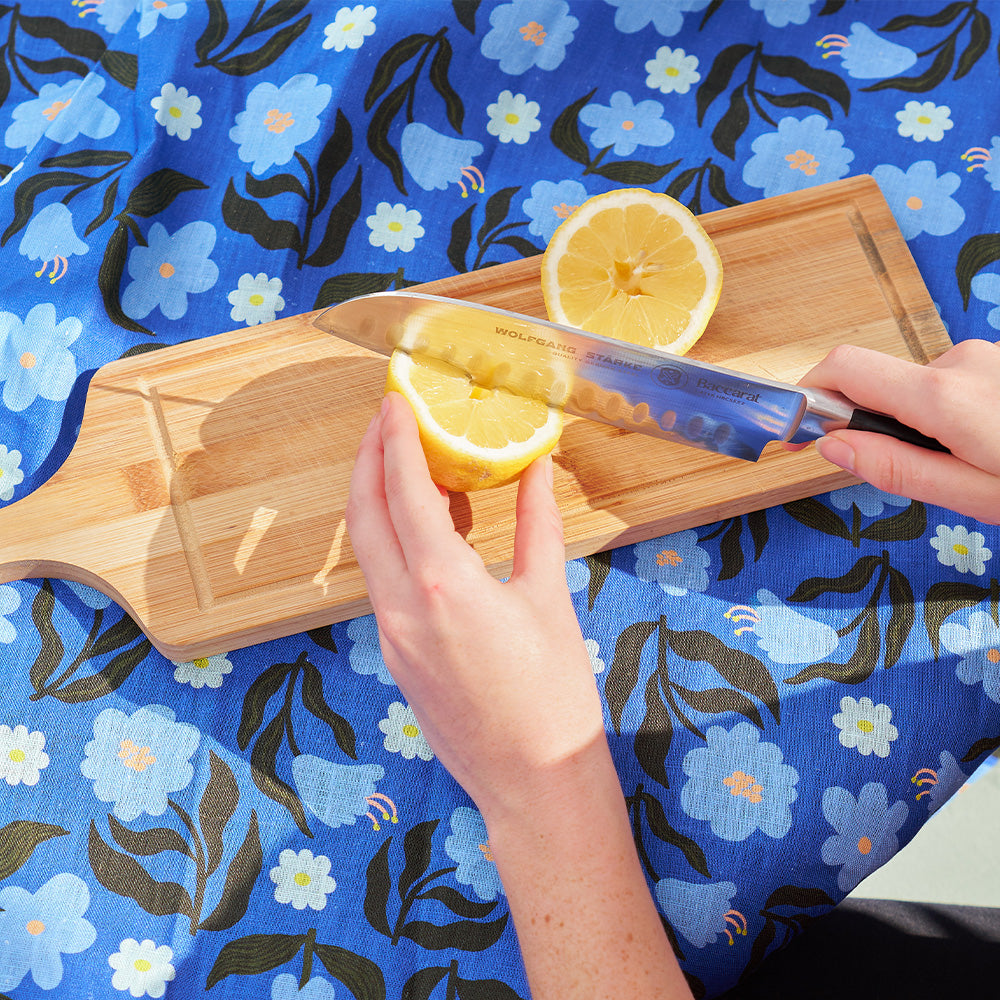 Annabel Trends Linen Tablecloth Nocturnal Blooms Large 138cm x 300cm