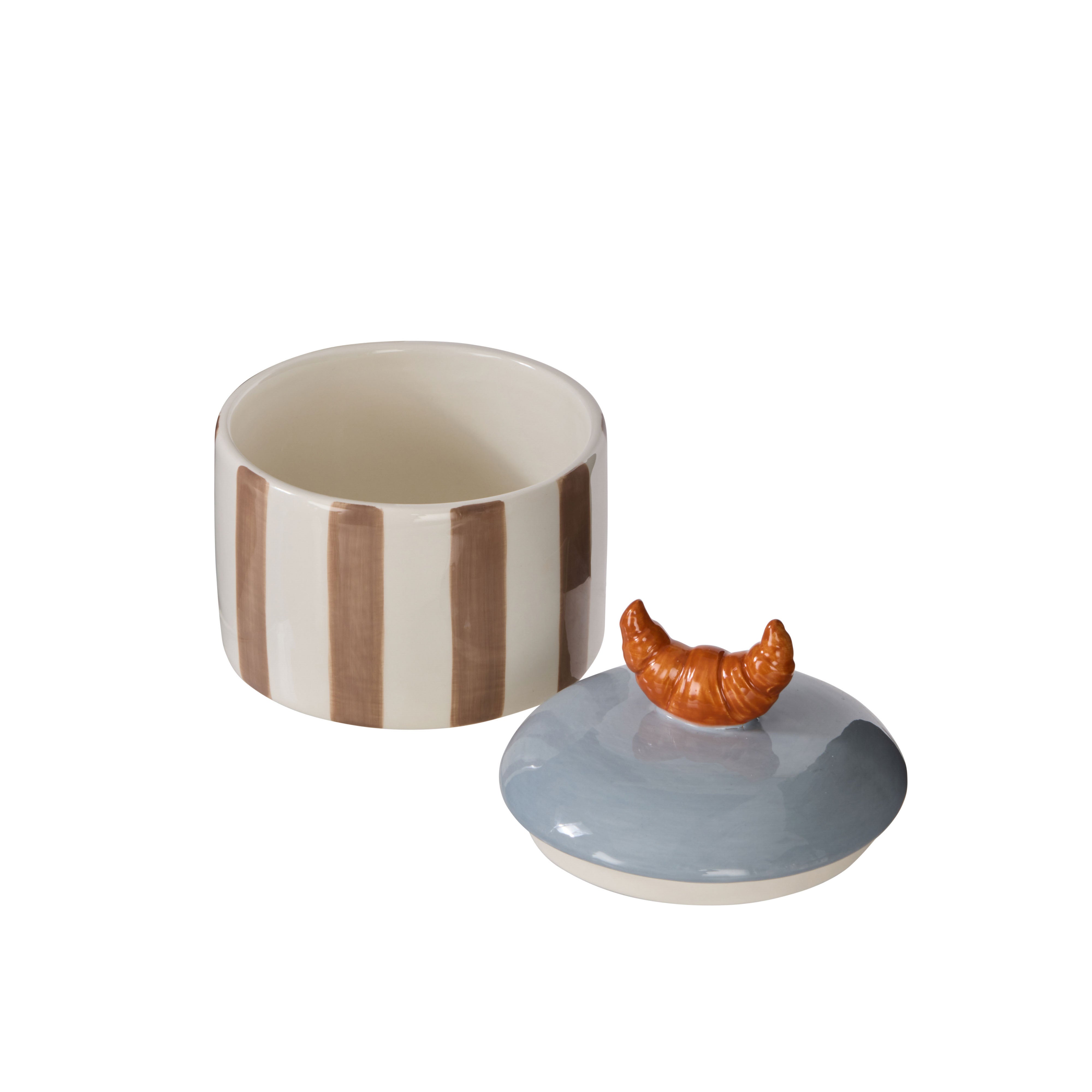 Emporium Colette Croissant Stripe Cannister Multi-Coloured
