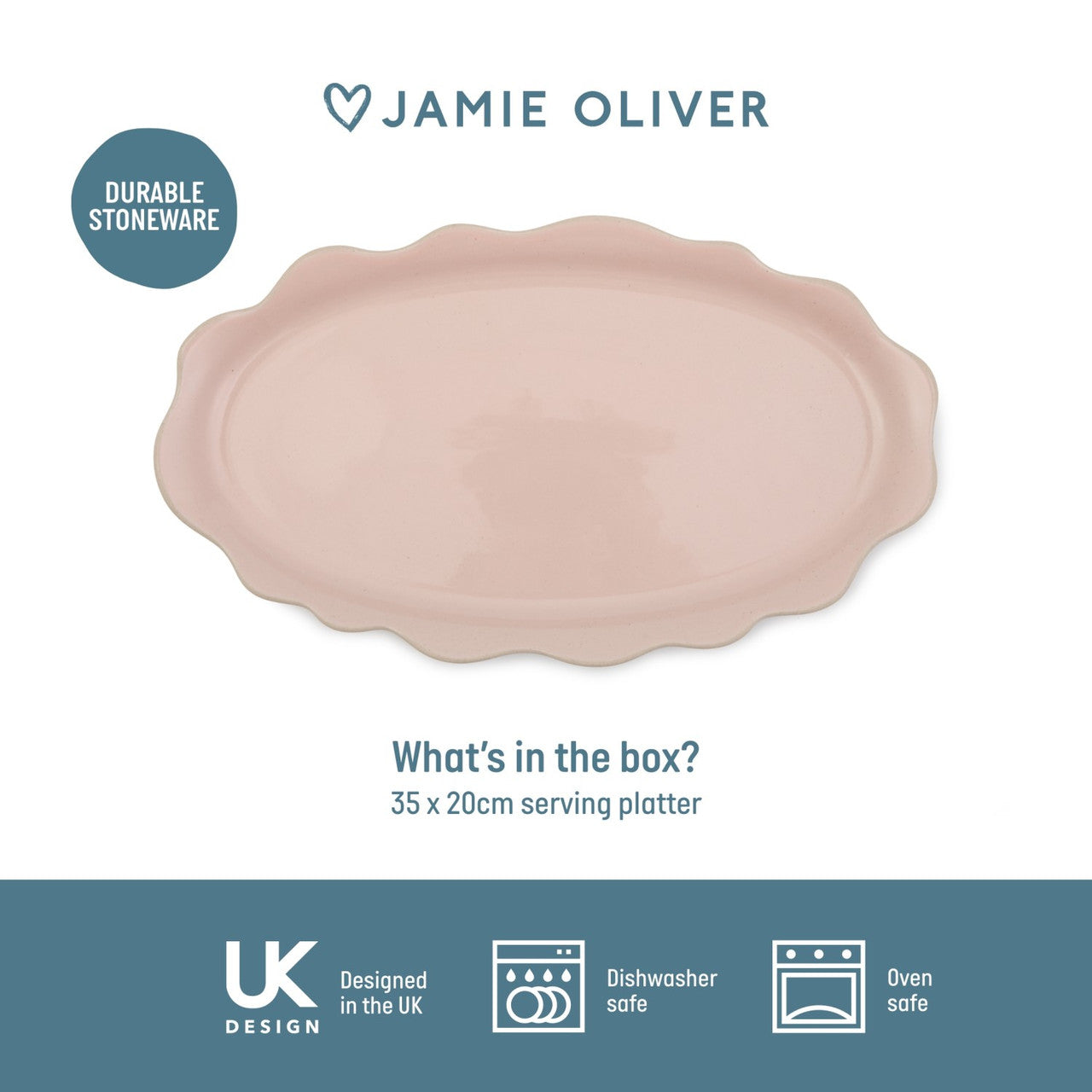 Jamie Oliver Big Love Pass-Me Platter 35 x 20cm