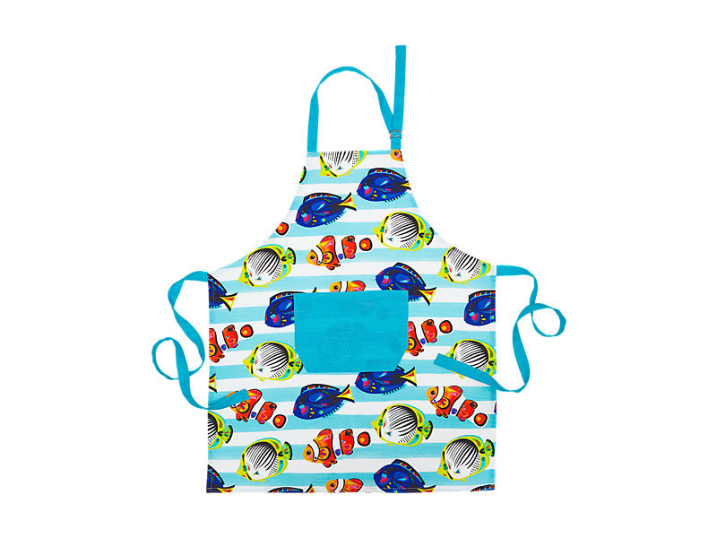 Maxwell & Williams Pete Cromer Ozzie Ocean Cotton Apron Blue 70 x 80cm