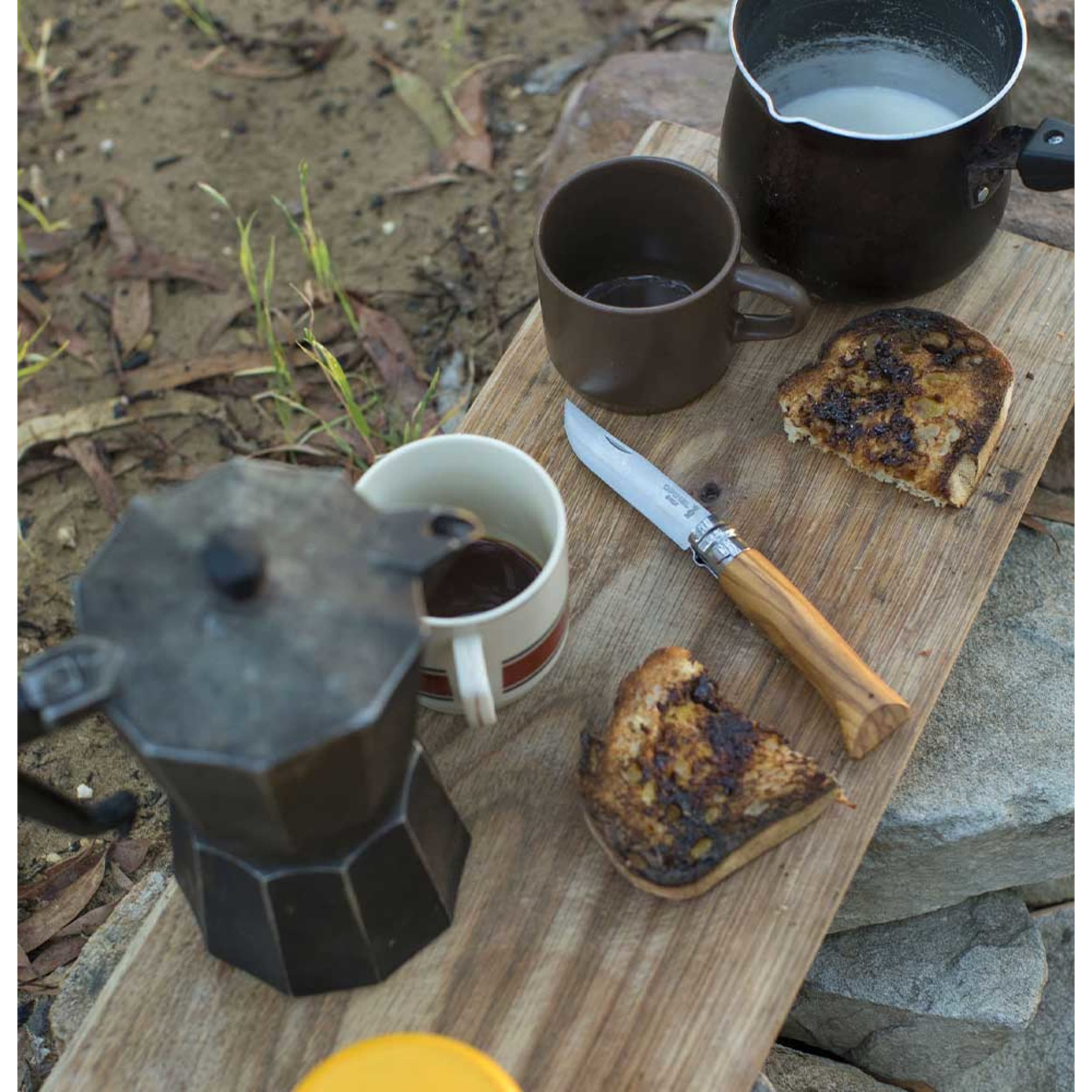 Opinel No.08 Stainless Steel Folding Knife Walnut