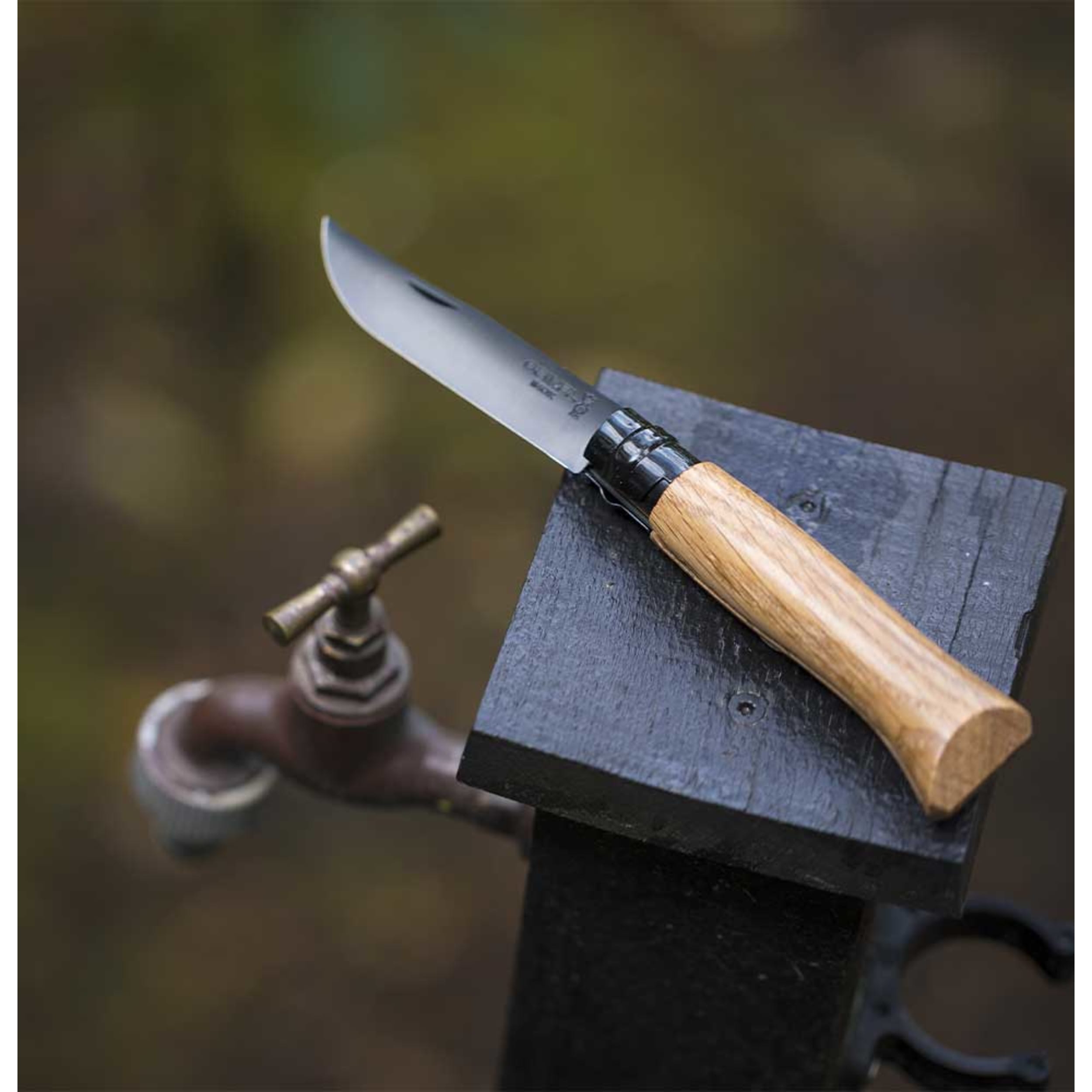 Opinel No.08 Black Oak Folding Knife