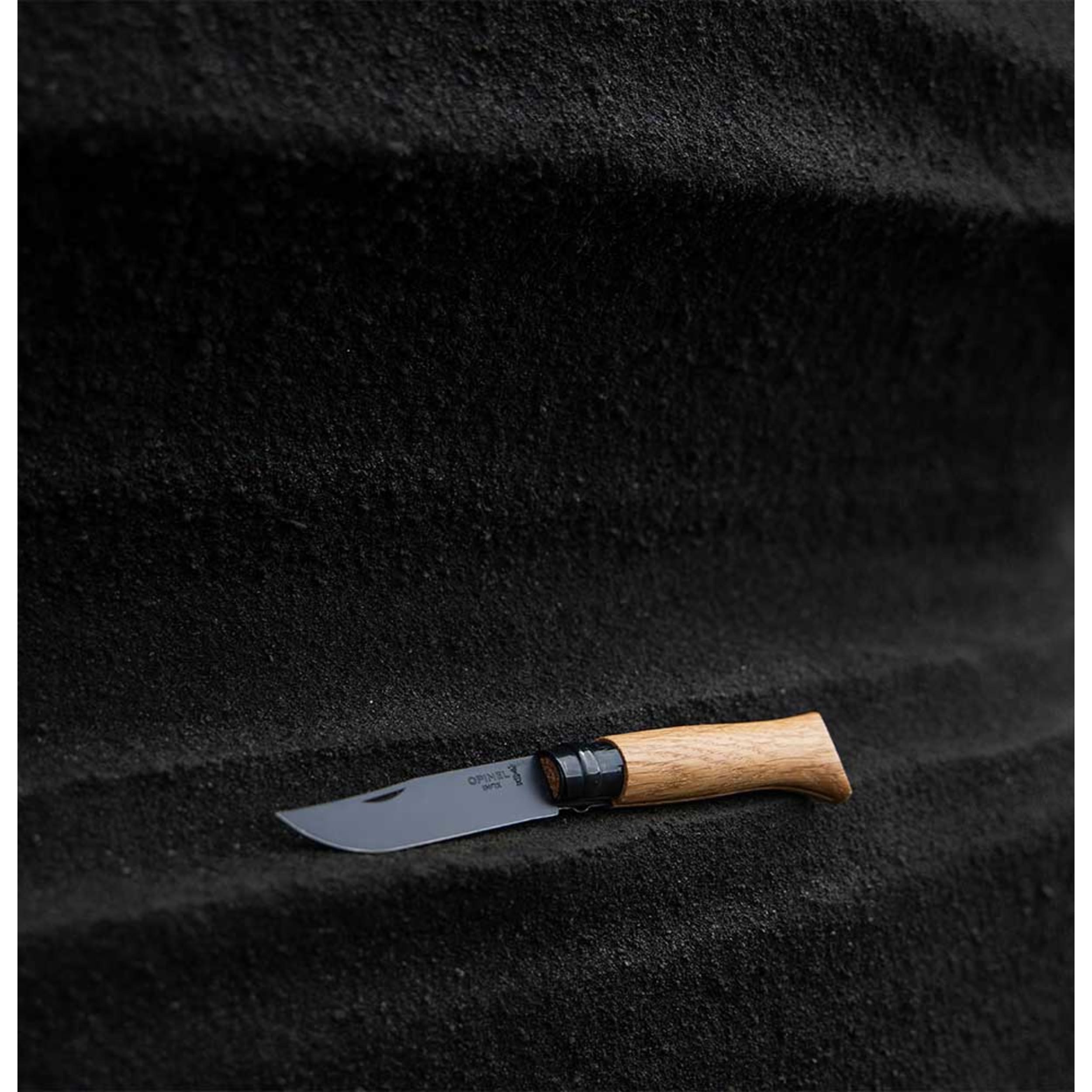 Opinel No.08 Black Oak Folding Knife