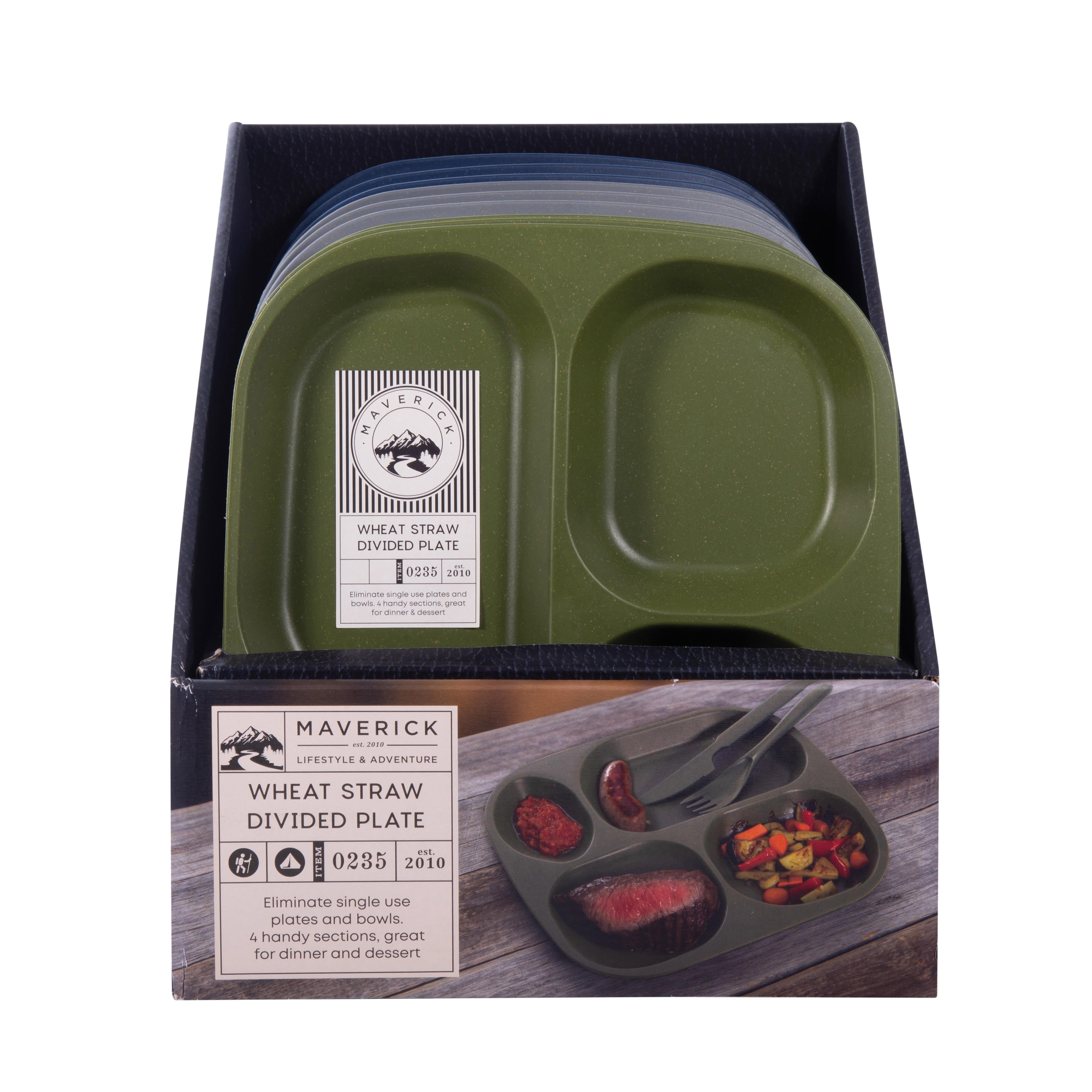 Maverick Wheat Straw Divided Plate