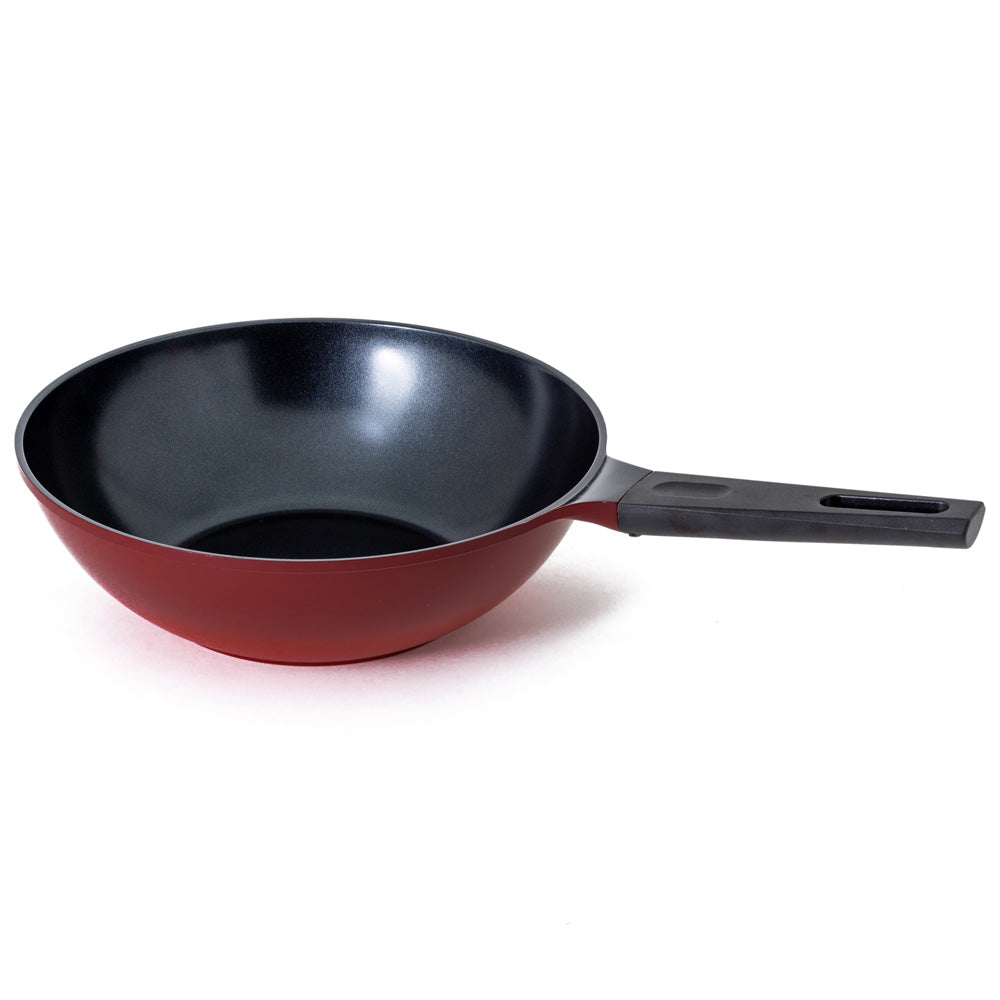 Neoflam Amie 30cm Wok Pan Induction Red