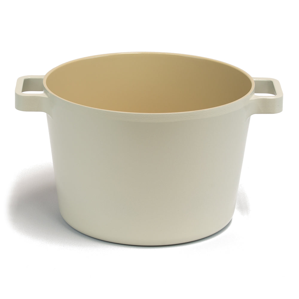 Neoflam Fika 22cm Deep Stockpot Induction with Silicon Rim Glass lid