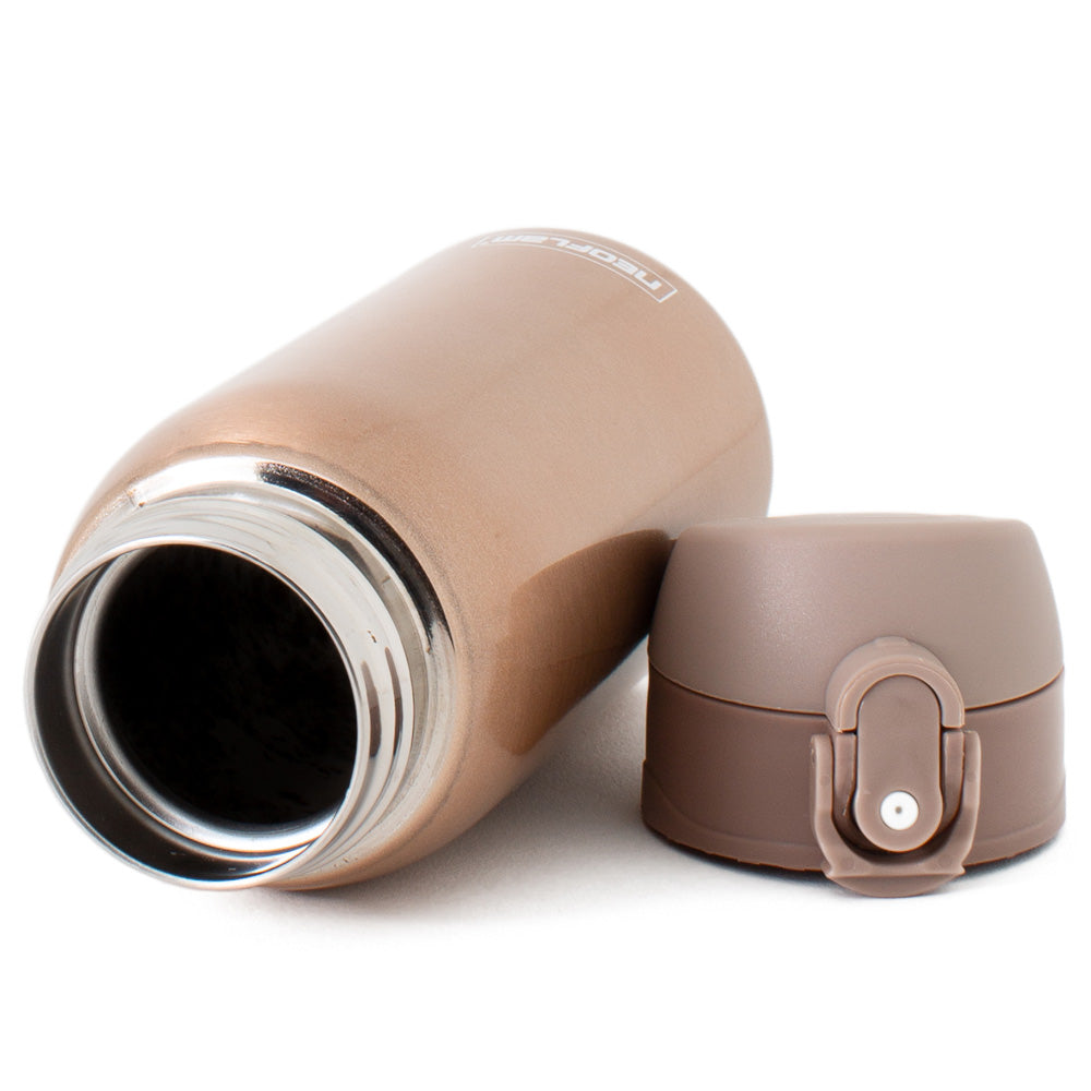 320ml Neoflam Kids Stainless Steel Double Walled and Vacuum Insulated Water Bottle Bronze Metal