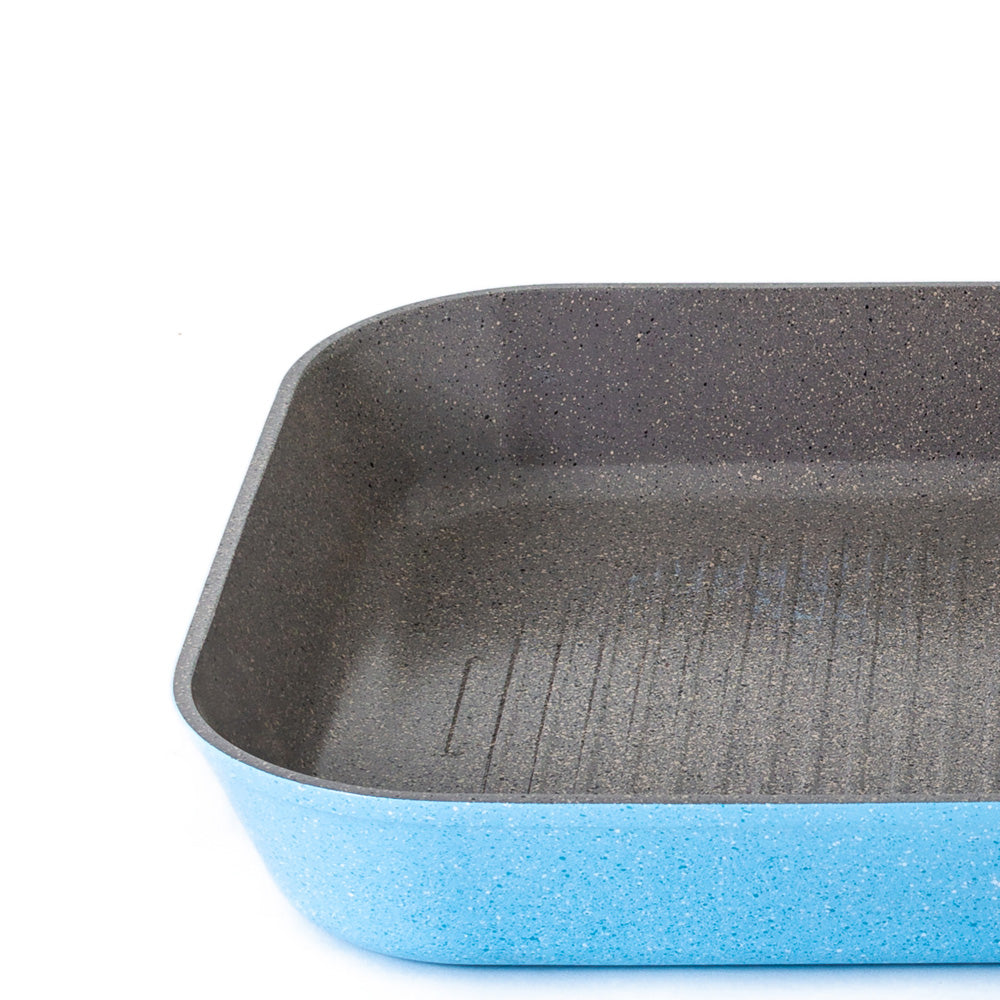 Neoflam Luke Hines 28cm Grill pan Induction Marble Blue