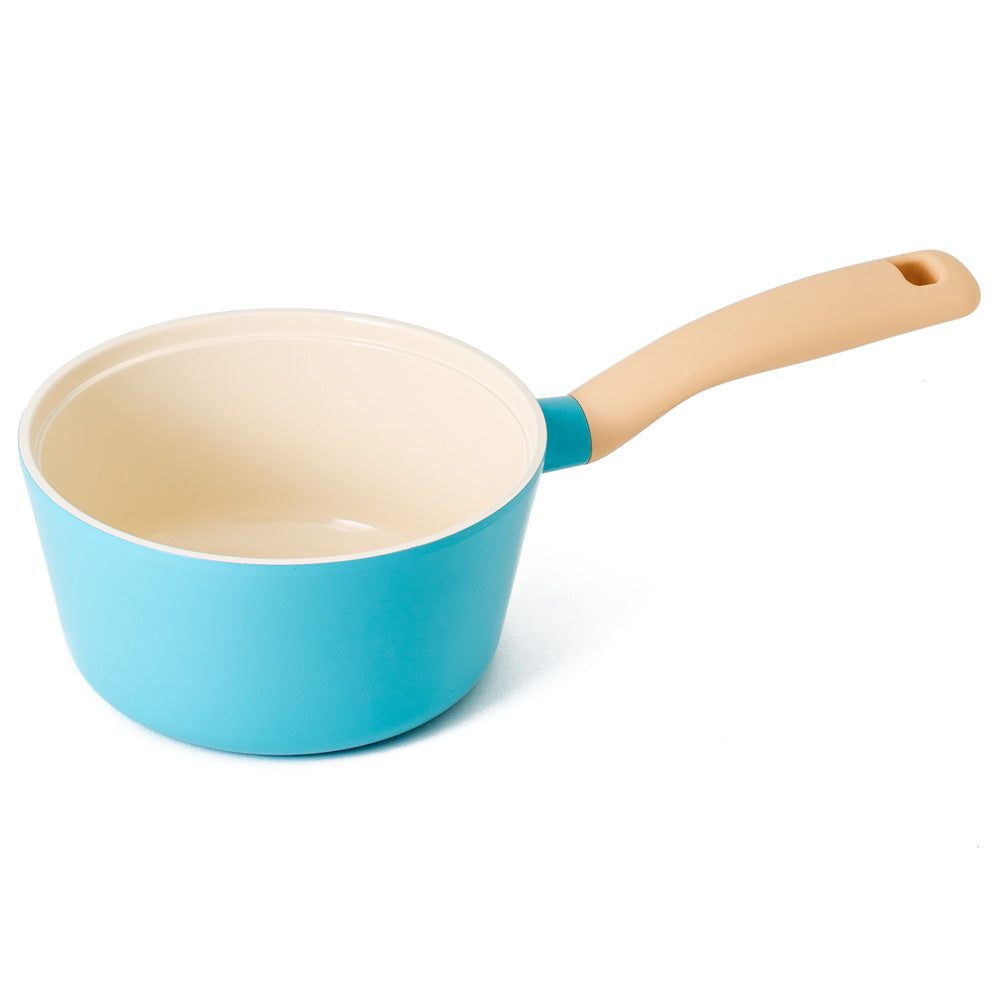 Neoflam Retro 18cm Sauce Pan Induction with Die-Cast Lid Mint