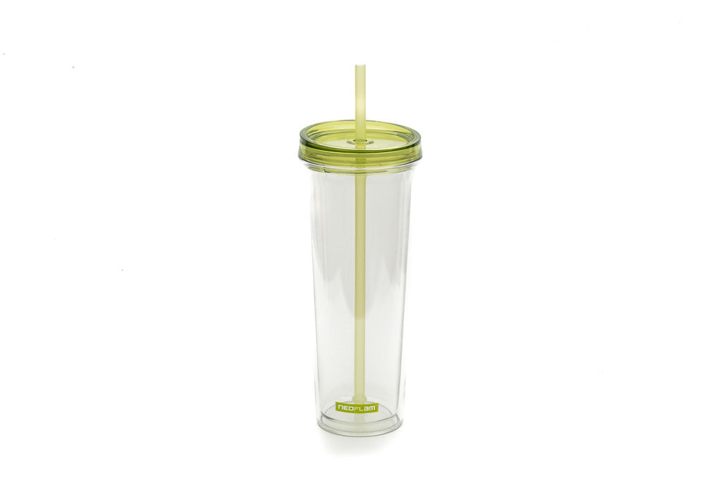 Neoflam Rever Double-Walled Hydration Cup with Straw 700ml Green