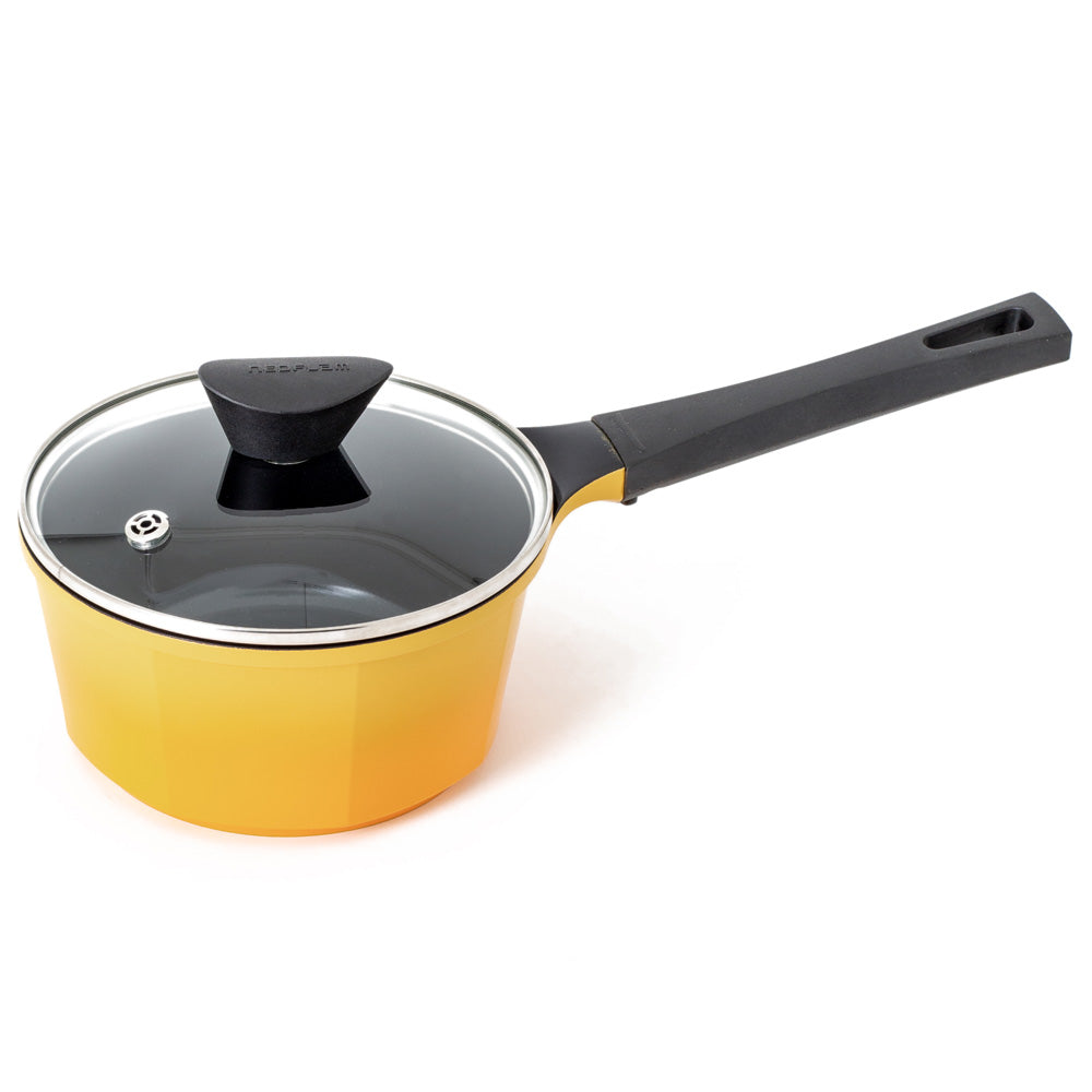 Neoflam Venn 18cm Sauce Pan Induction Yellow 2.0L