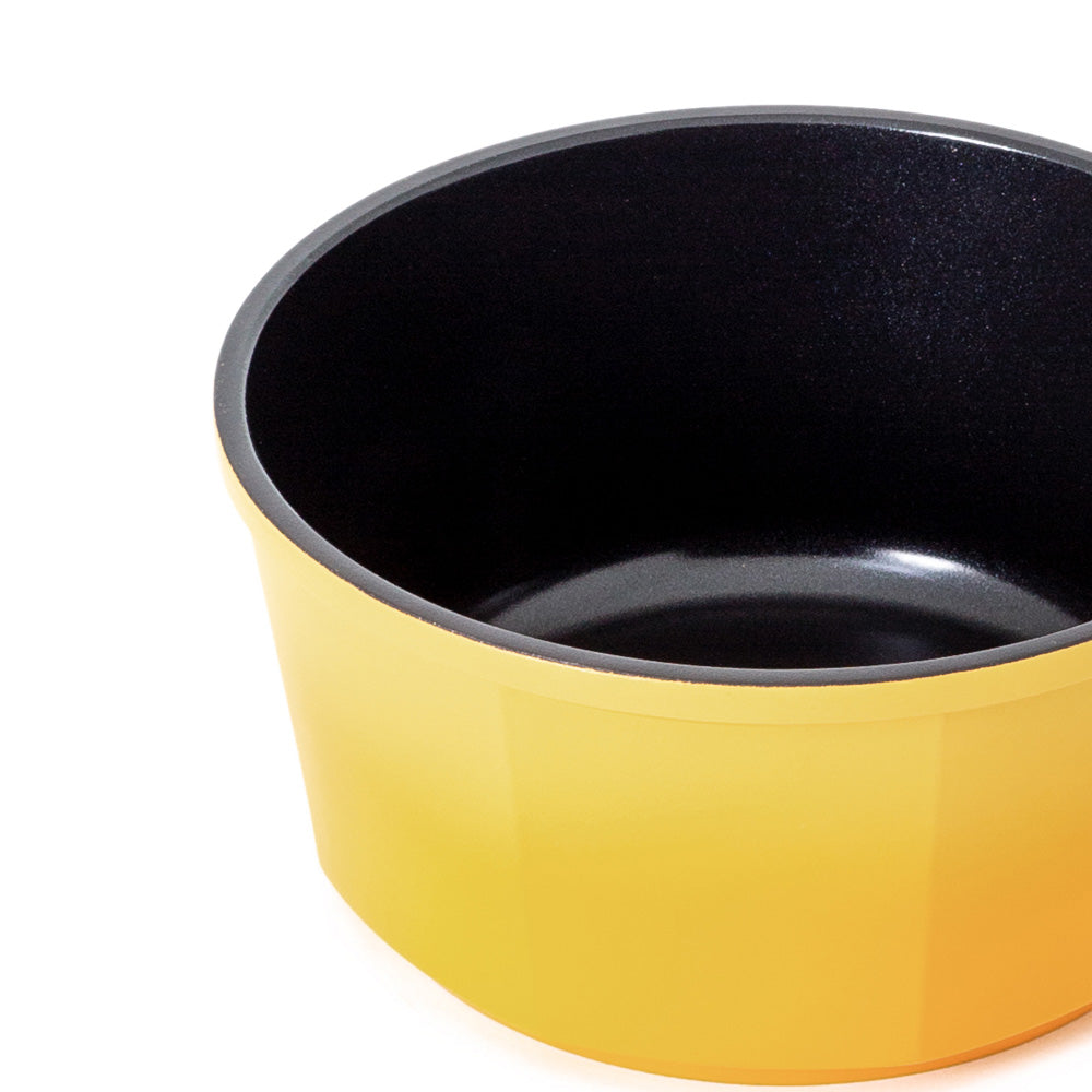 Neoflam Venn 18cm Sauce Pan Induction Yellow 2.0L