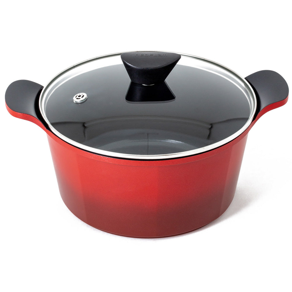 Neoflam Venn 24cm Casserole Induction Red 4.5L