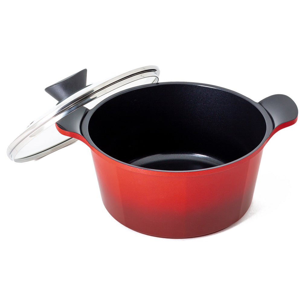 Neoflam Venn 24cm Casserole Induction Red 4.5L