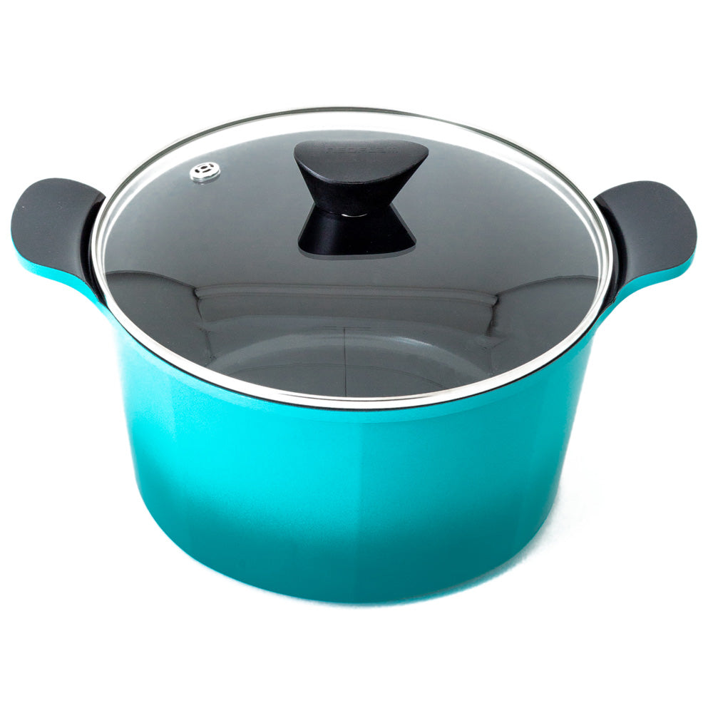 Neoflam Venn 26cm Deep Casserole induction Turquoise 6.25L