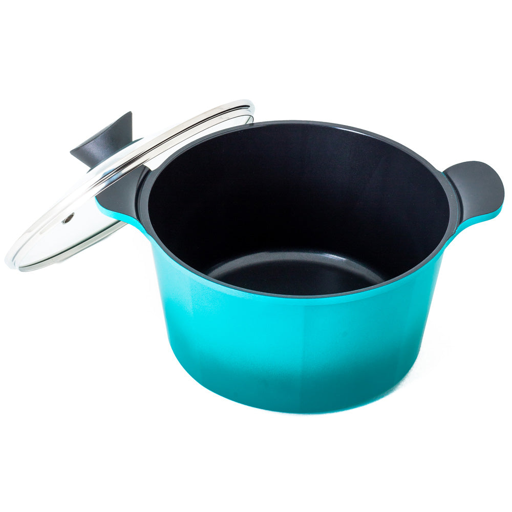 Neoflam Venn 26cm Deep Casserole induction Turquoise 6.25L