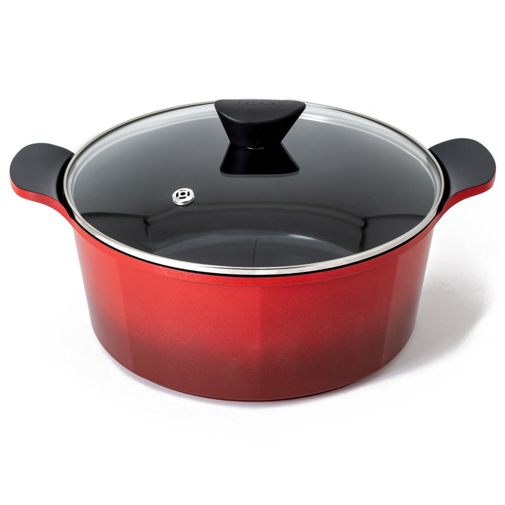Neoflam Venn 28cm Casserole Induction Red 7.0L
