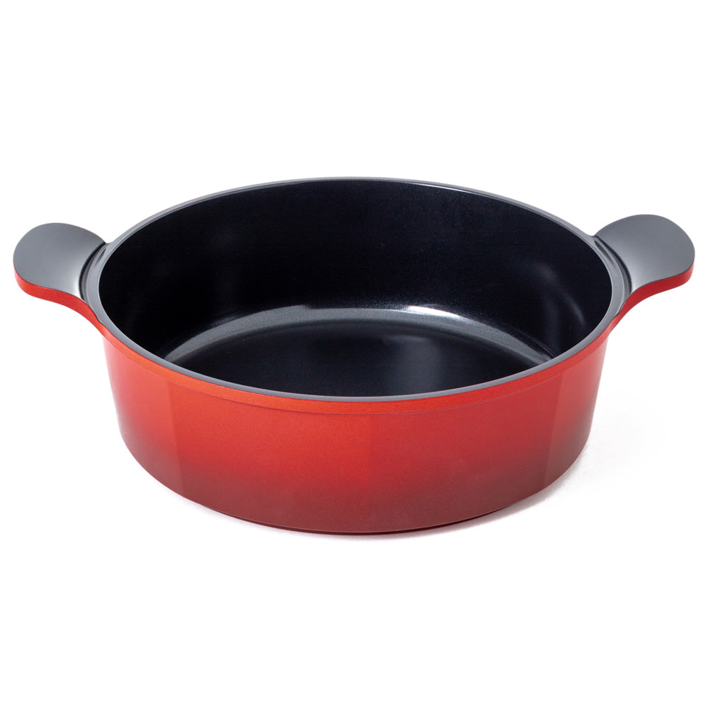 Neoflam Venn 32cm Low Casserole induction Red 6.25L