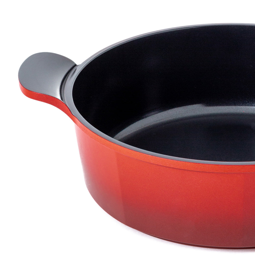 Neoflam Venn 32cm Low Casserole induction Red 6.25L