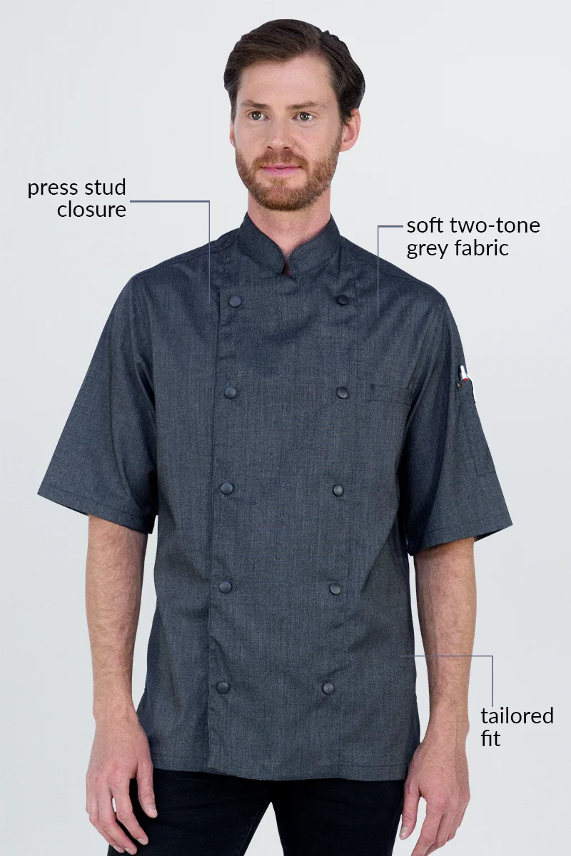 Aussie Chef New York Press Stud Jacket - S