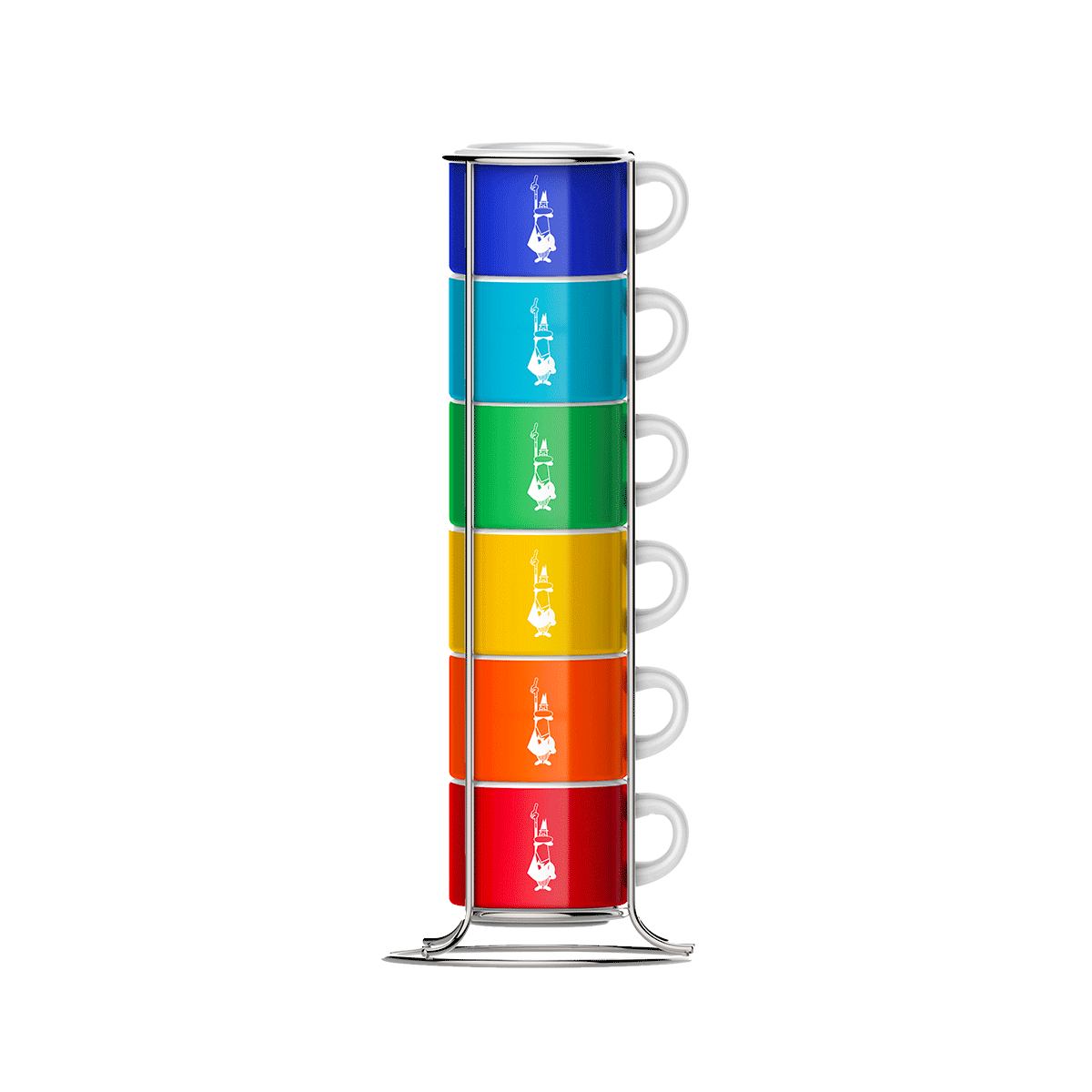 Bialetti Coloured Stackable Espresso Cups 50ml – Set of 6