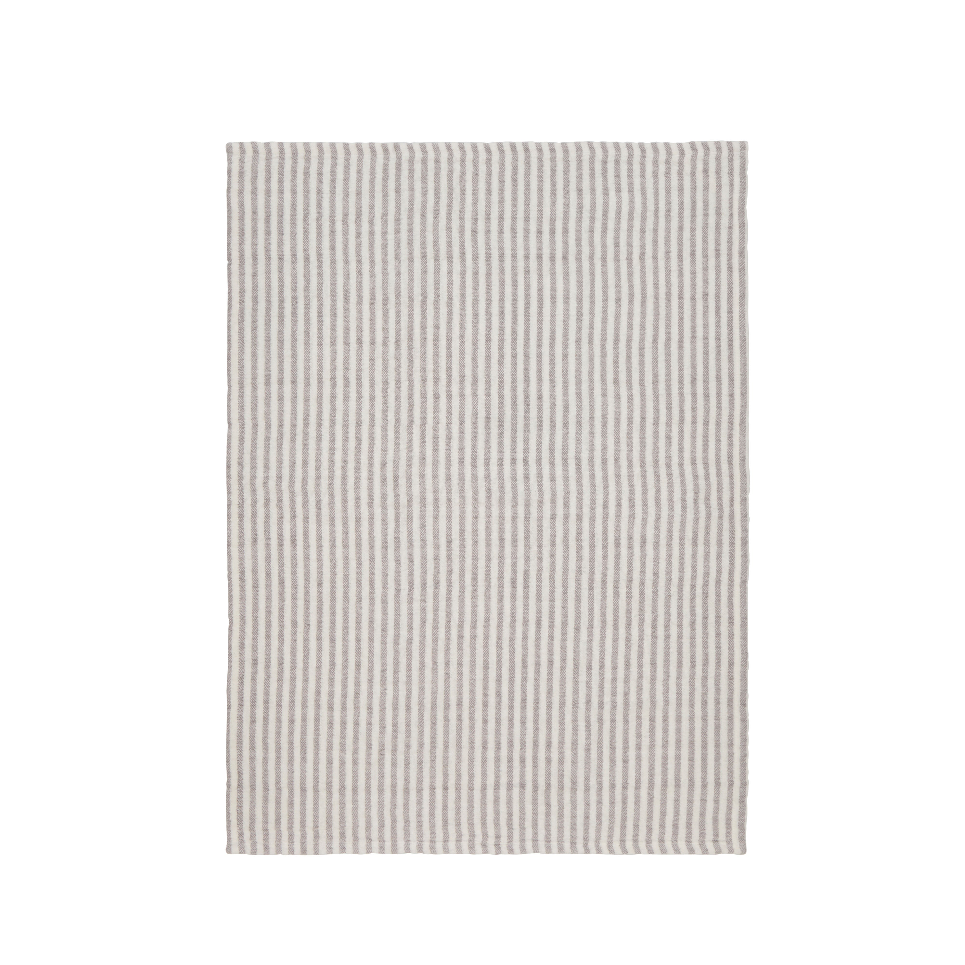 Davis & Waddell Heritage Stripe Cotton Tea Towel 2 Piece Set Grey & White