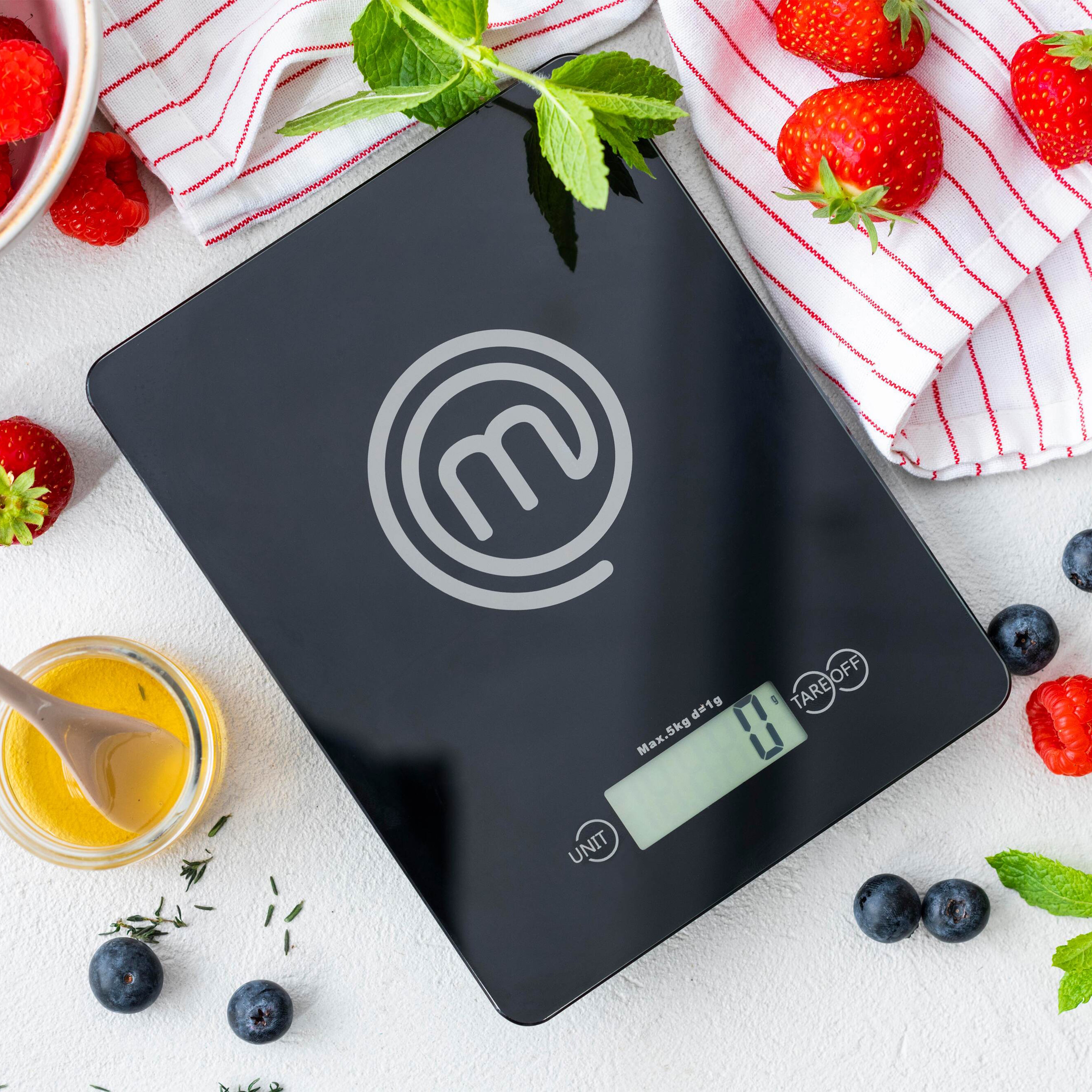 MasterChef Classic Signature Glass Kitchen Scale Black