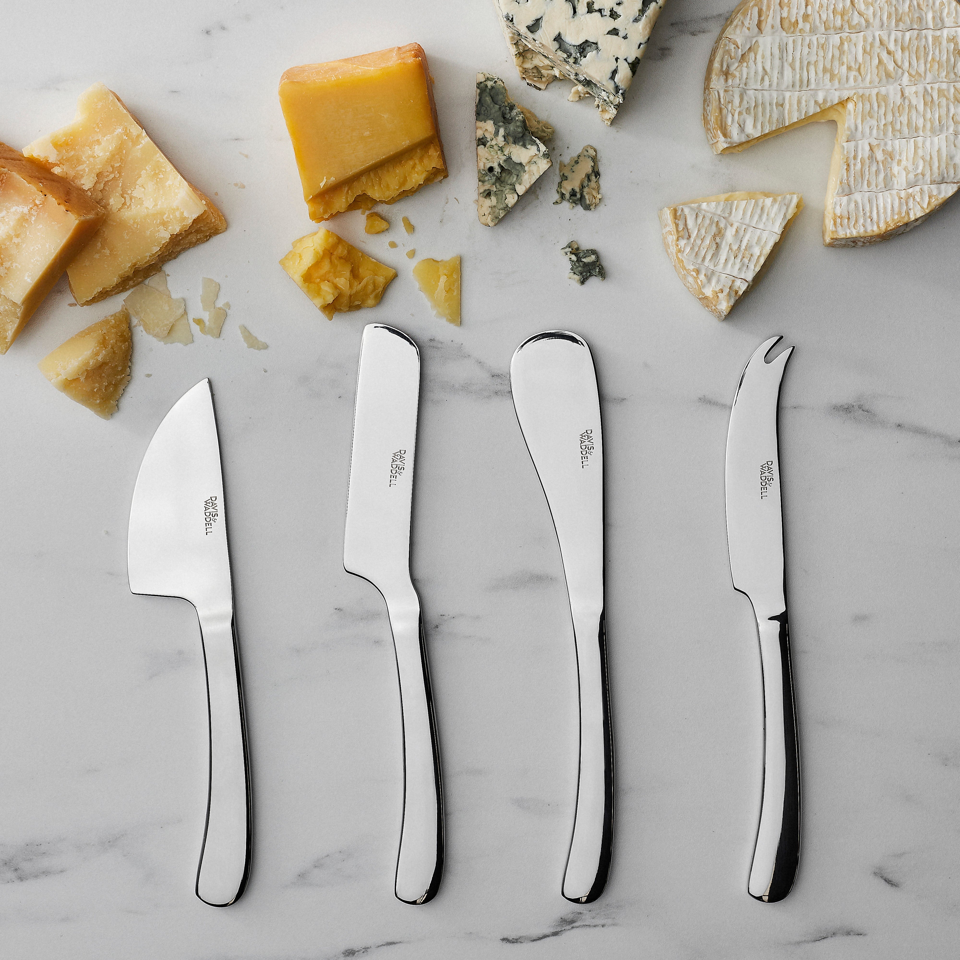 Davis & Waddell Kingsley Stainless Steel Cheese Knives 4 Piece
