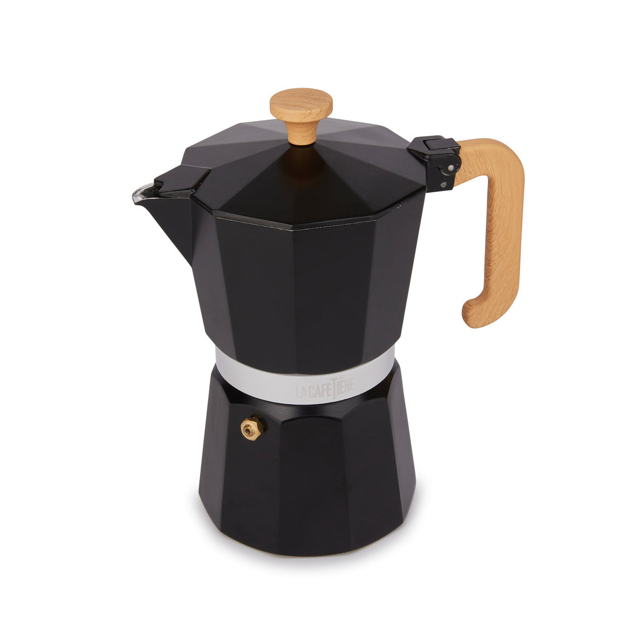La Cafetière Venice Aluminium Espresso Maker 6 Cup / 290ml (Black)