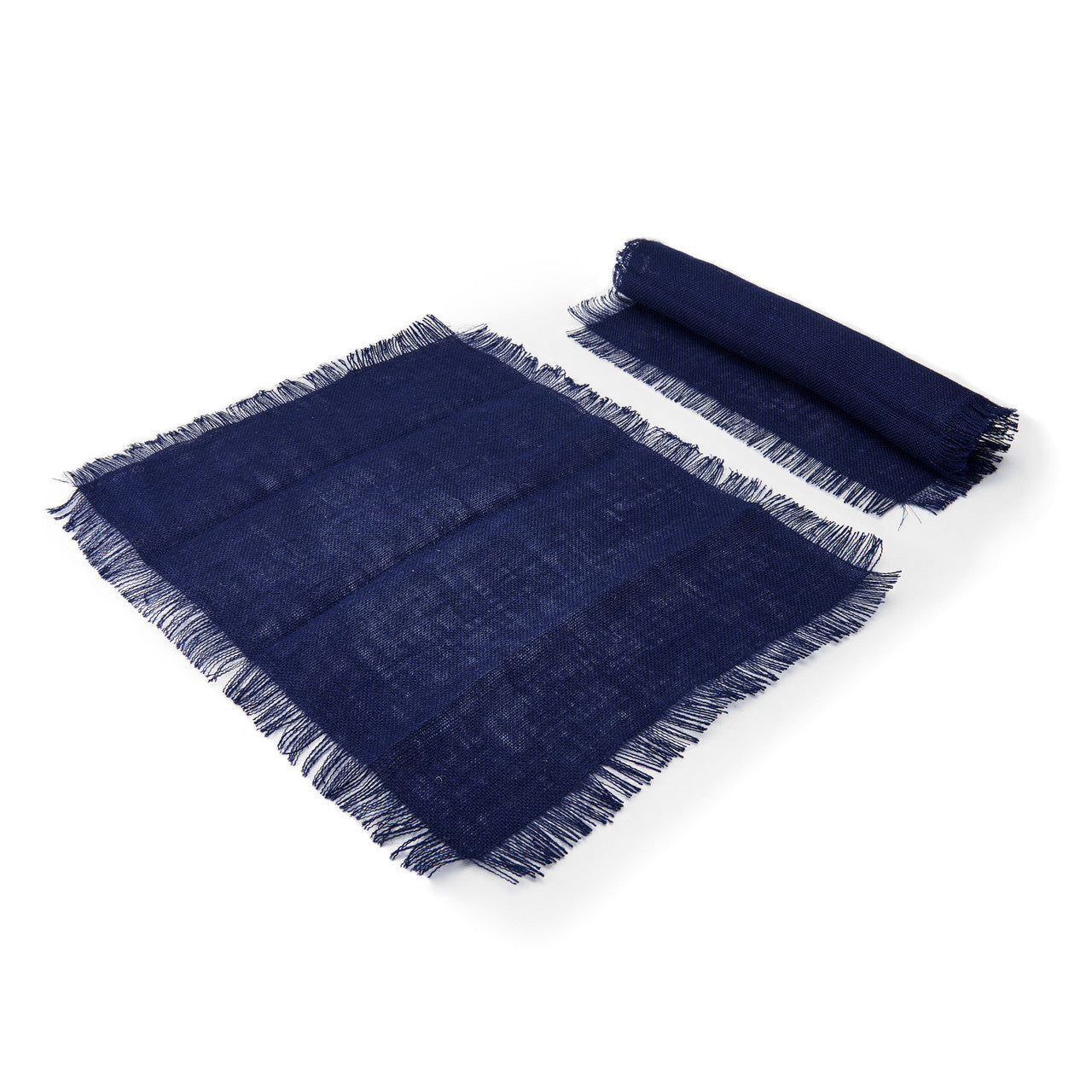 Mikasa Jute Rectangular Placemat Set 2 Piece 35 x 45cm (Blue)