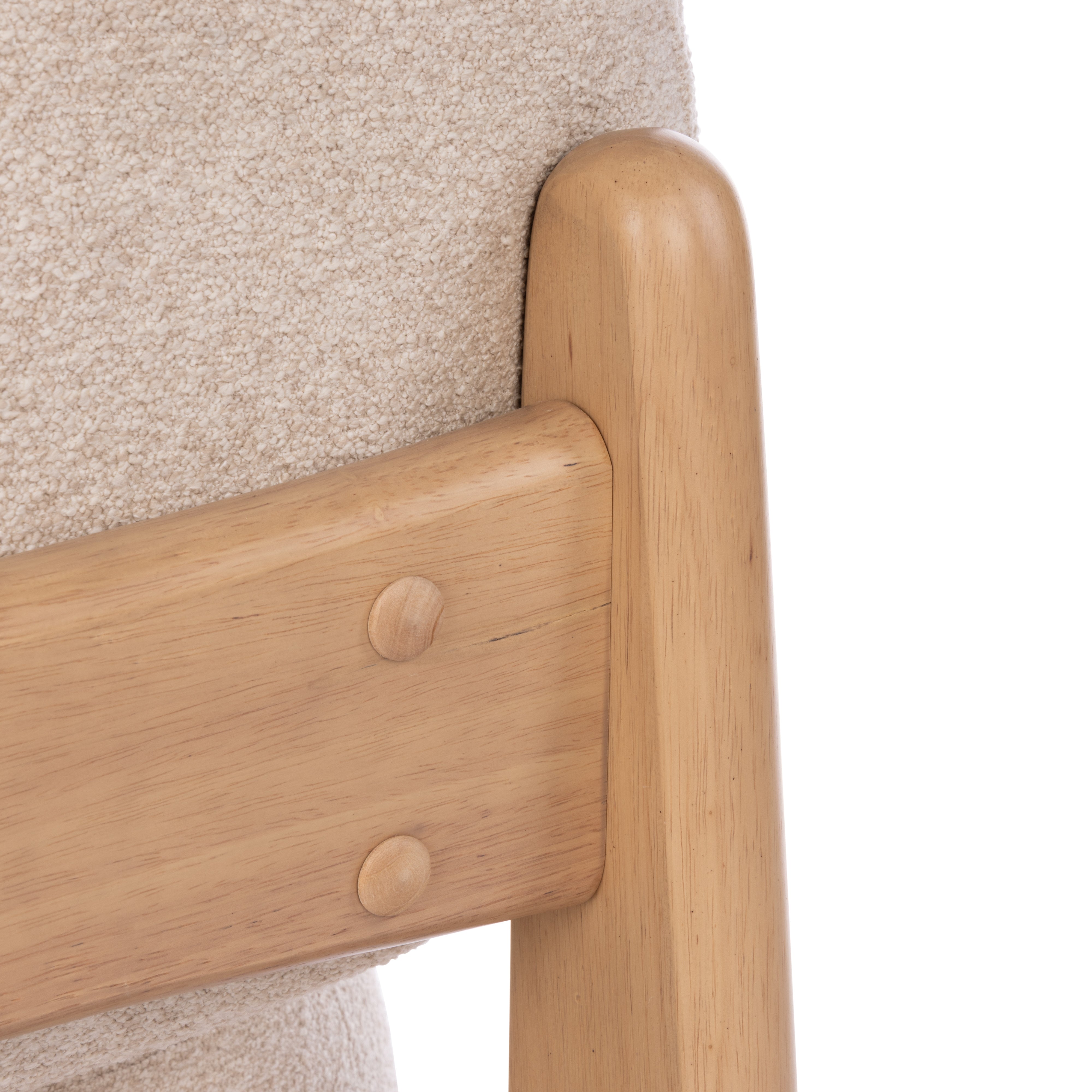 Amalfi Tatum Armchair Off White & Natural