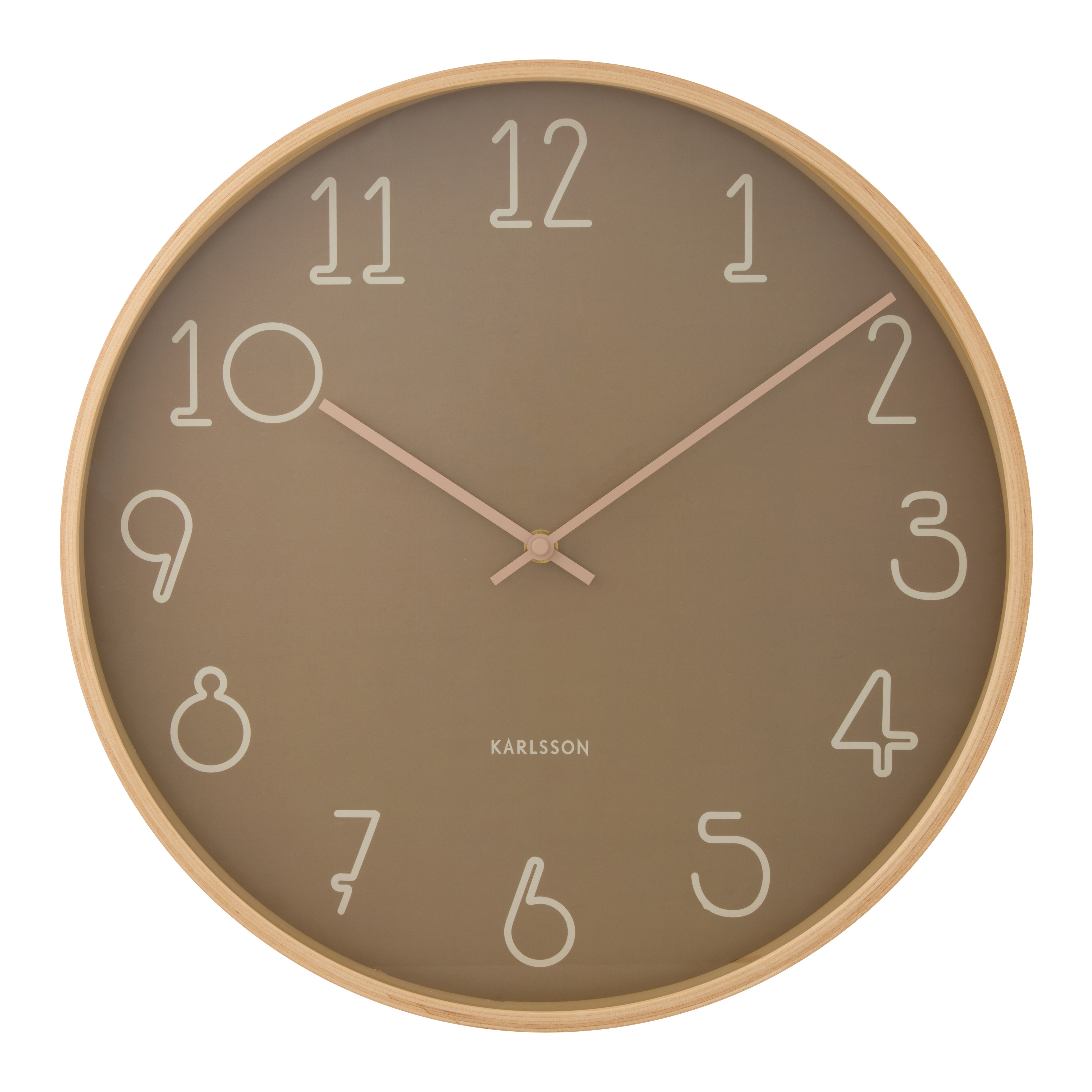 Karlsson Sencillo Wall Clock Green & Natural