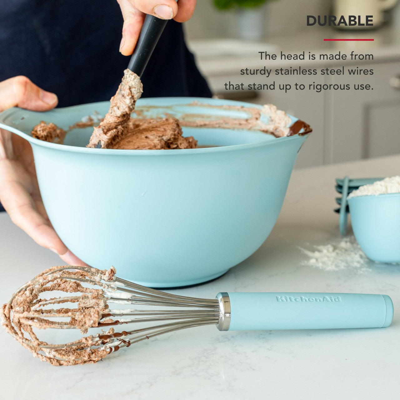KitchenAid Soft Grip Utility Whisk (Mineral Water)