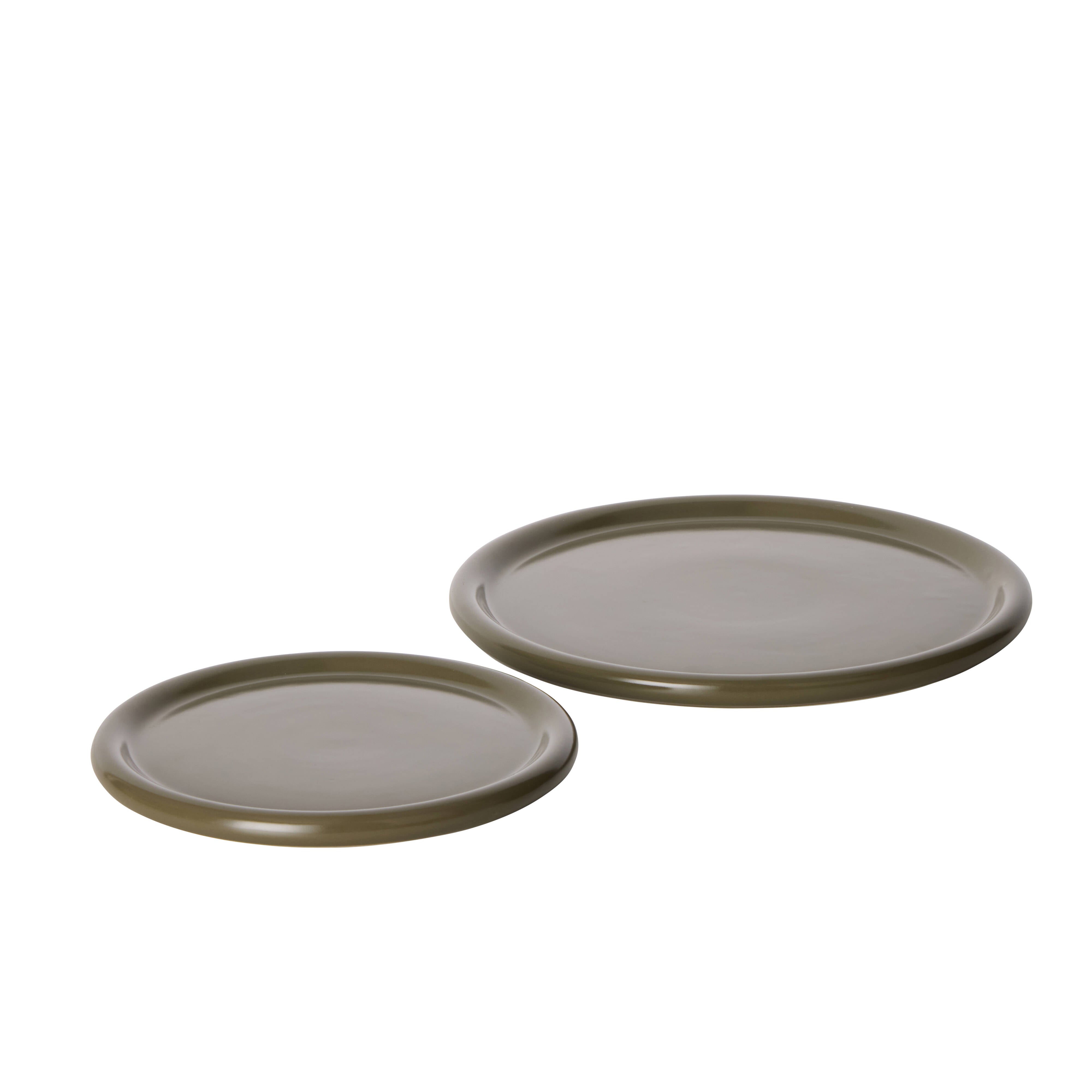 Amalfi Form Side Plate Green