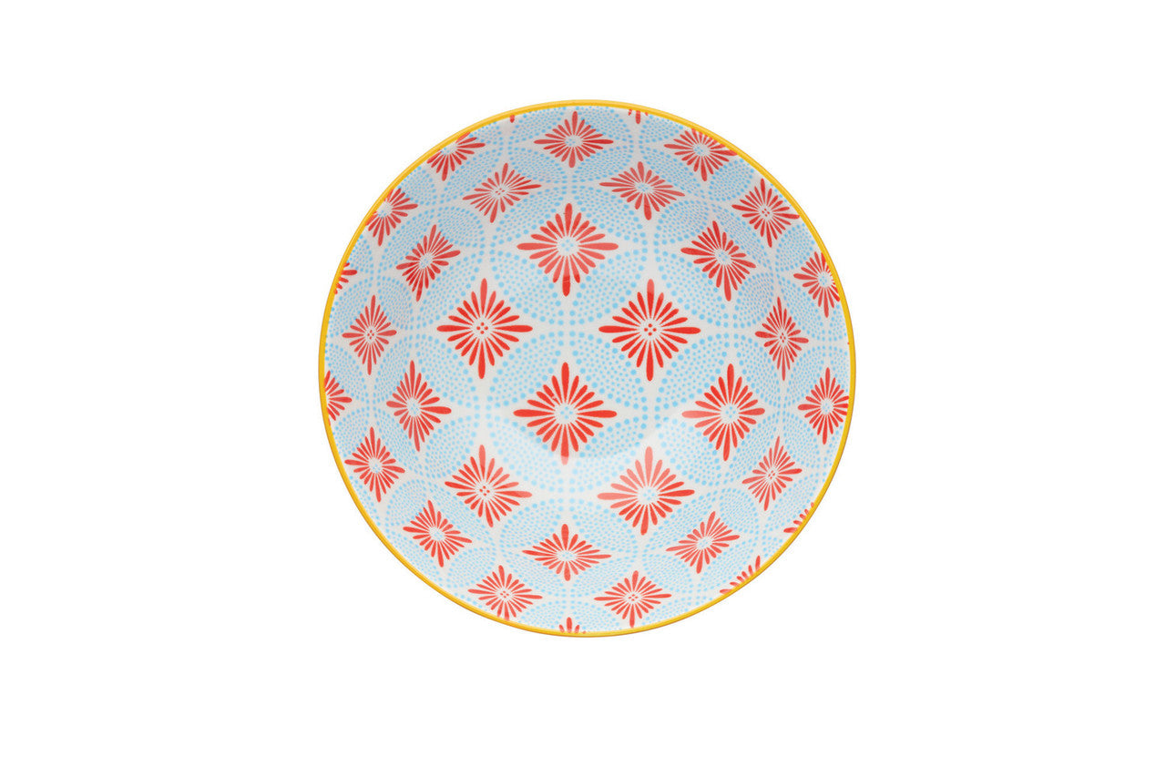 Mikasa Glazed Stoneware Bowl 15.5cm (Blue Mosaic)