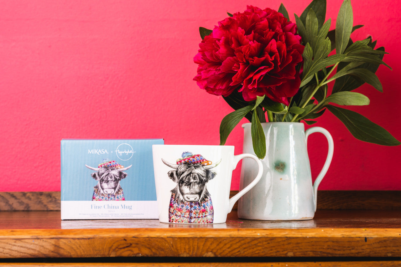 Mikasa x Tipperleyhill Fine China Mug 380ml (Cow)