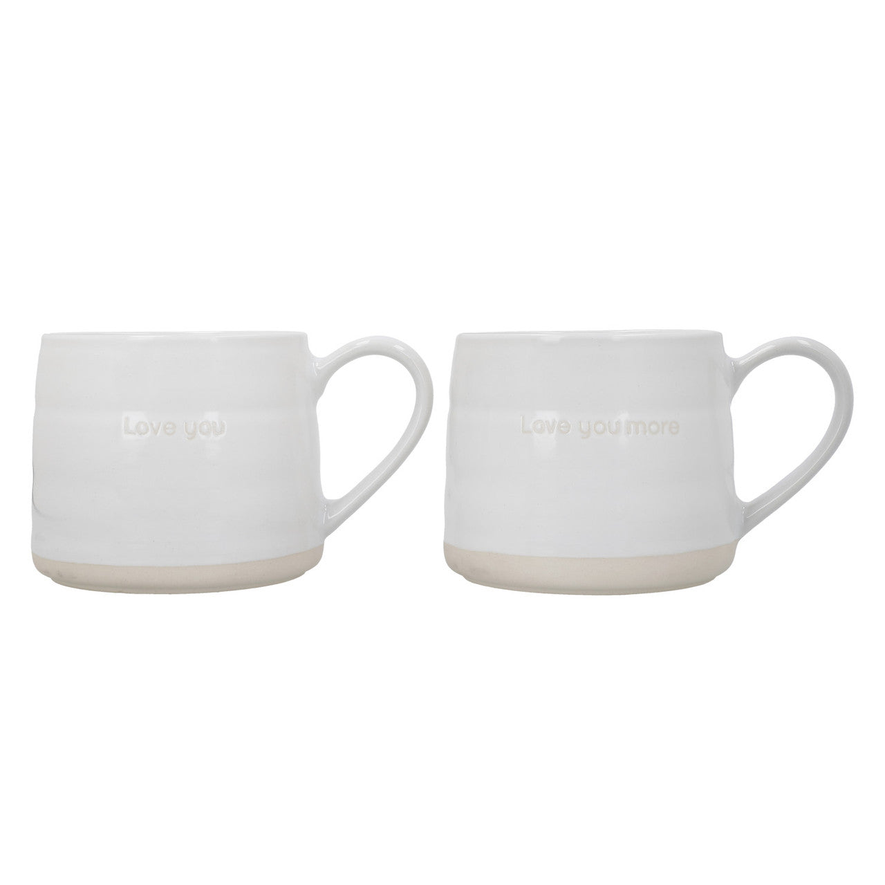 Mikasa Stoneware Cosy Mug Set 2 Piece 380ml (I Love You)