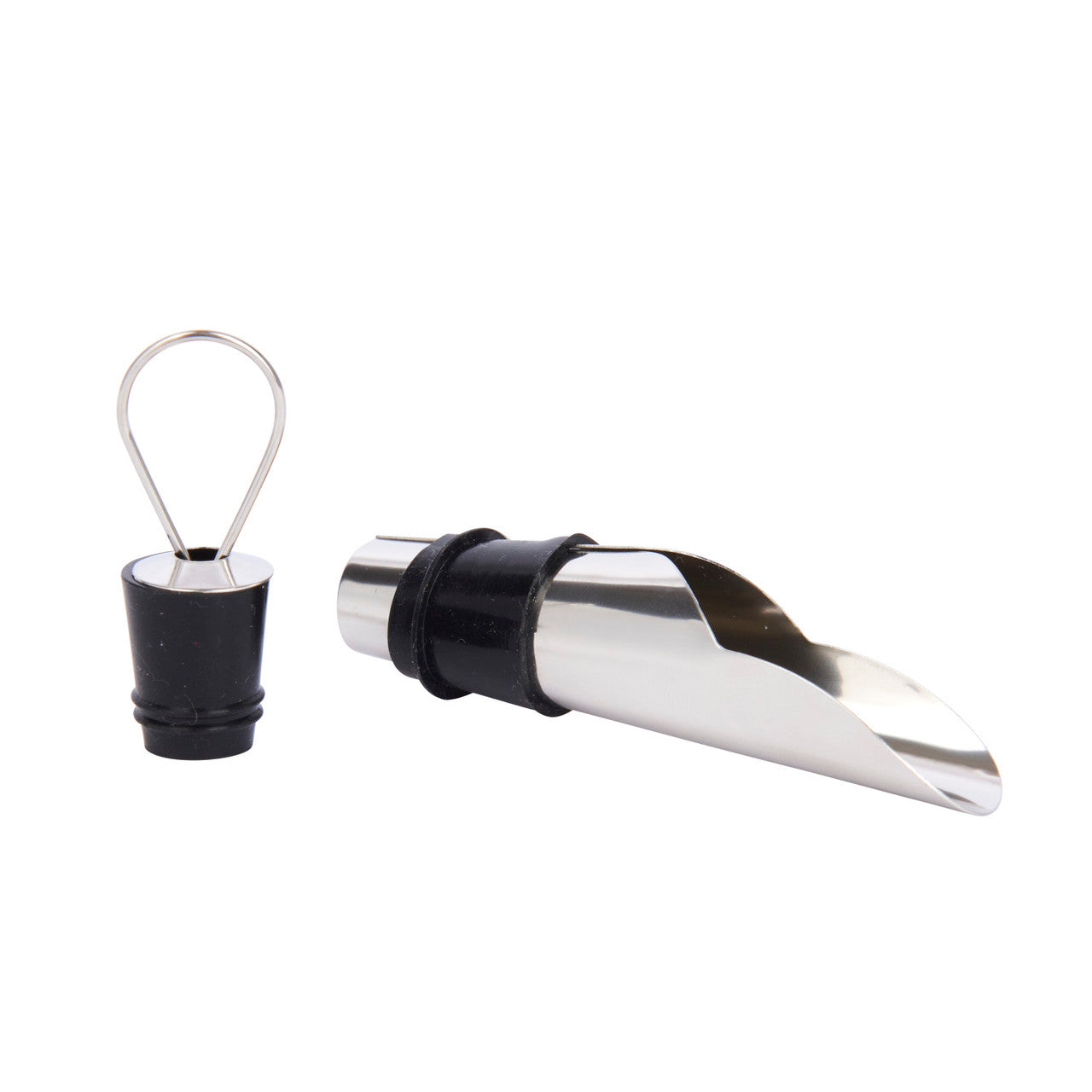 BarCraft Stainless Steel Wine Pourer & Stopper