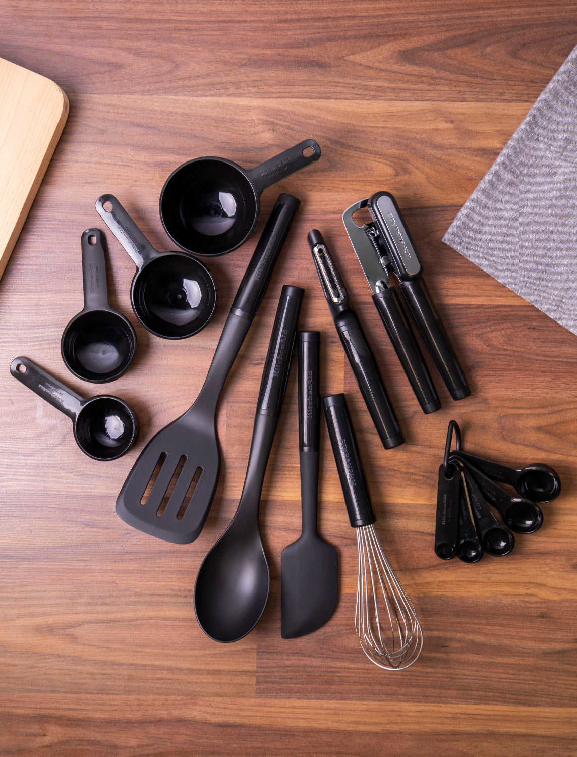 KitchenAid 15 Piece Kitchen Utensil Set (Black)