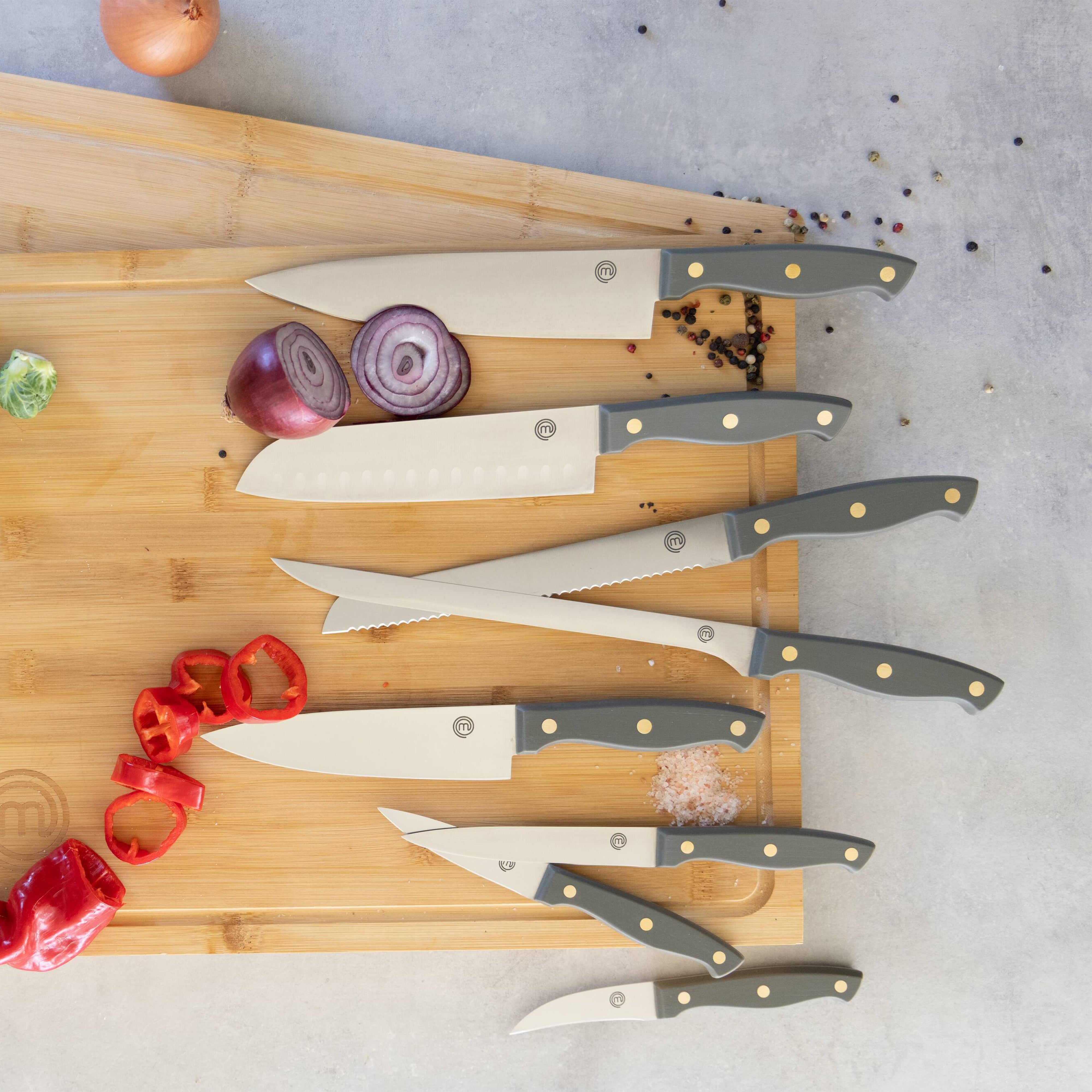 MasterChef Sage Zenith Chef's Knife 20cm Sage & Stainless Steel
