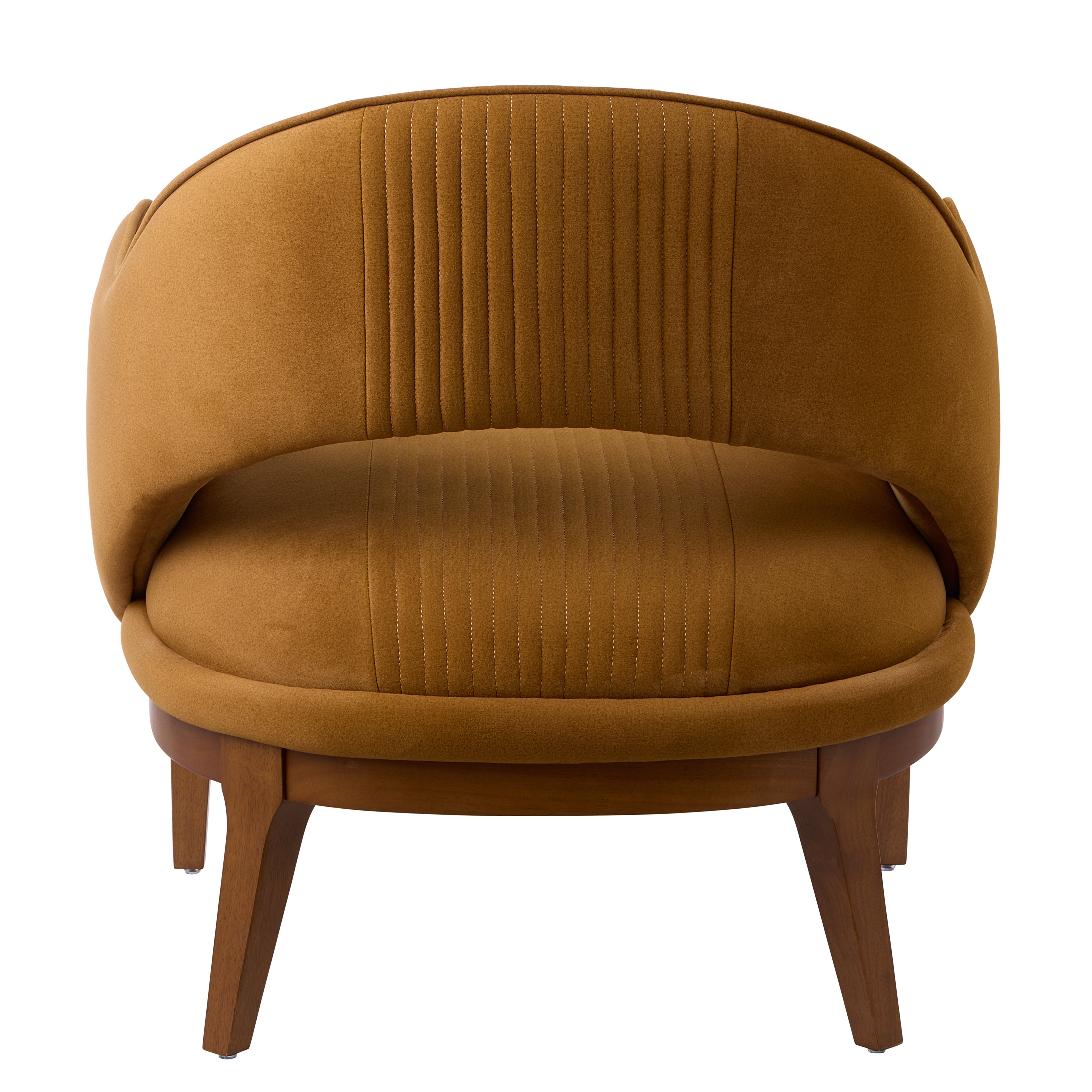 Amalfi Edwin Armchair Mustard & Walnut