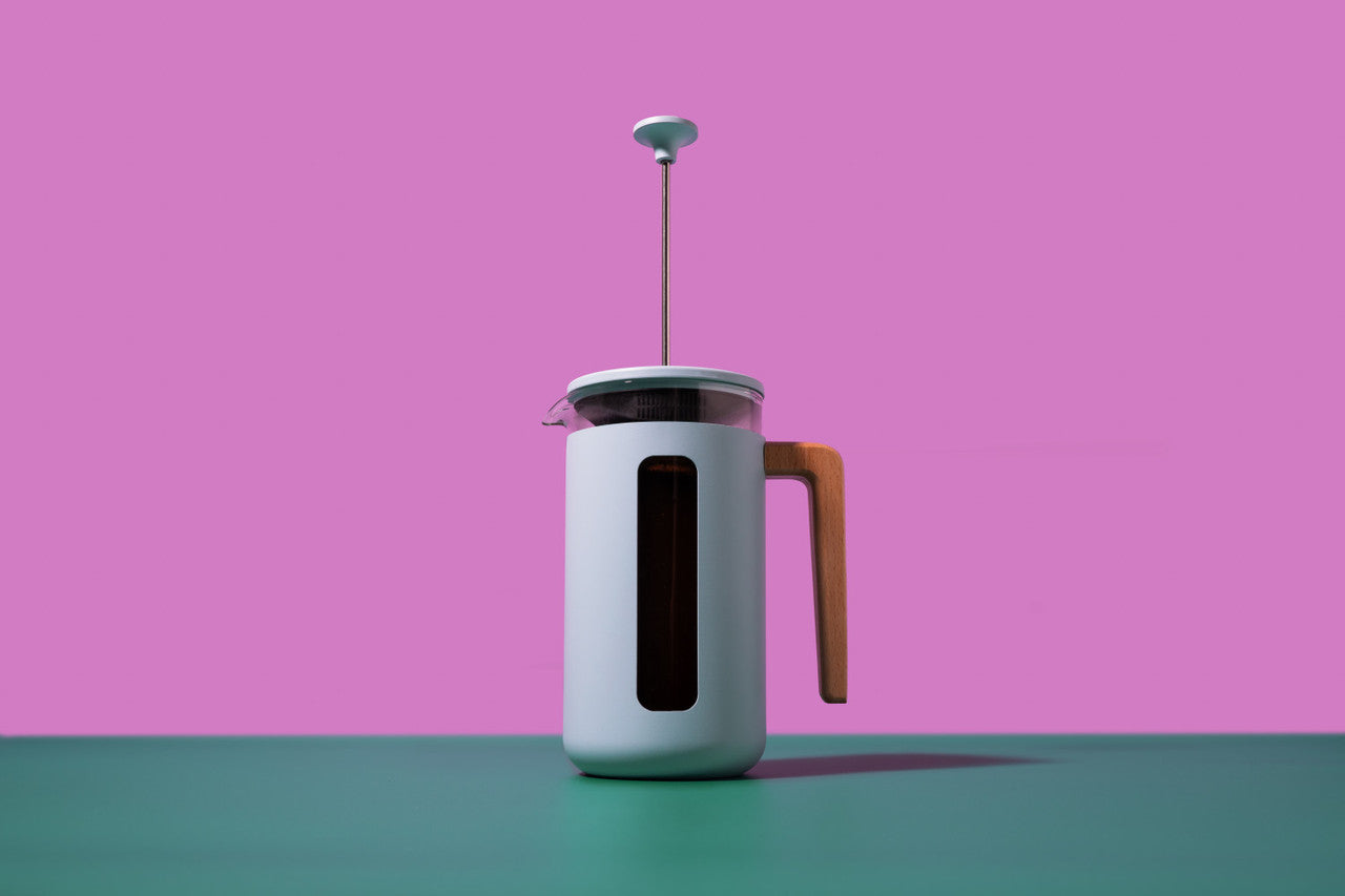 La Cafetière Pisa Stainless Steel Cafetière 8 Cup / 1L (Sky Blue)