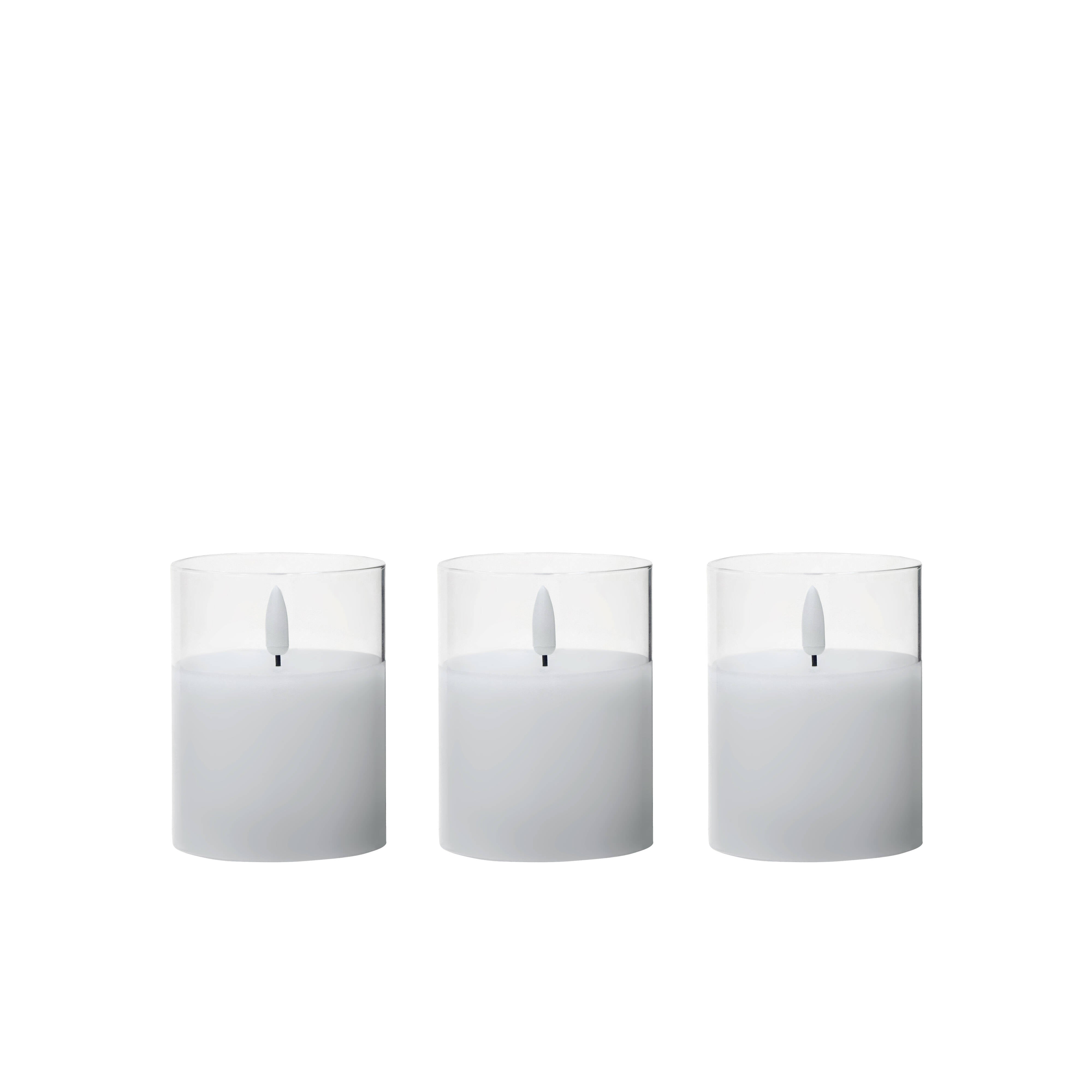 Rogue Glass Unaflame Candle 3pcs Set Clear