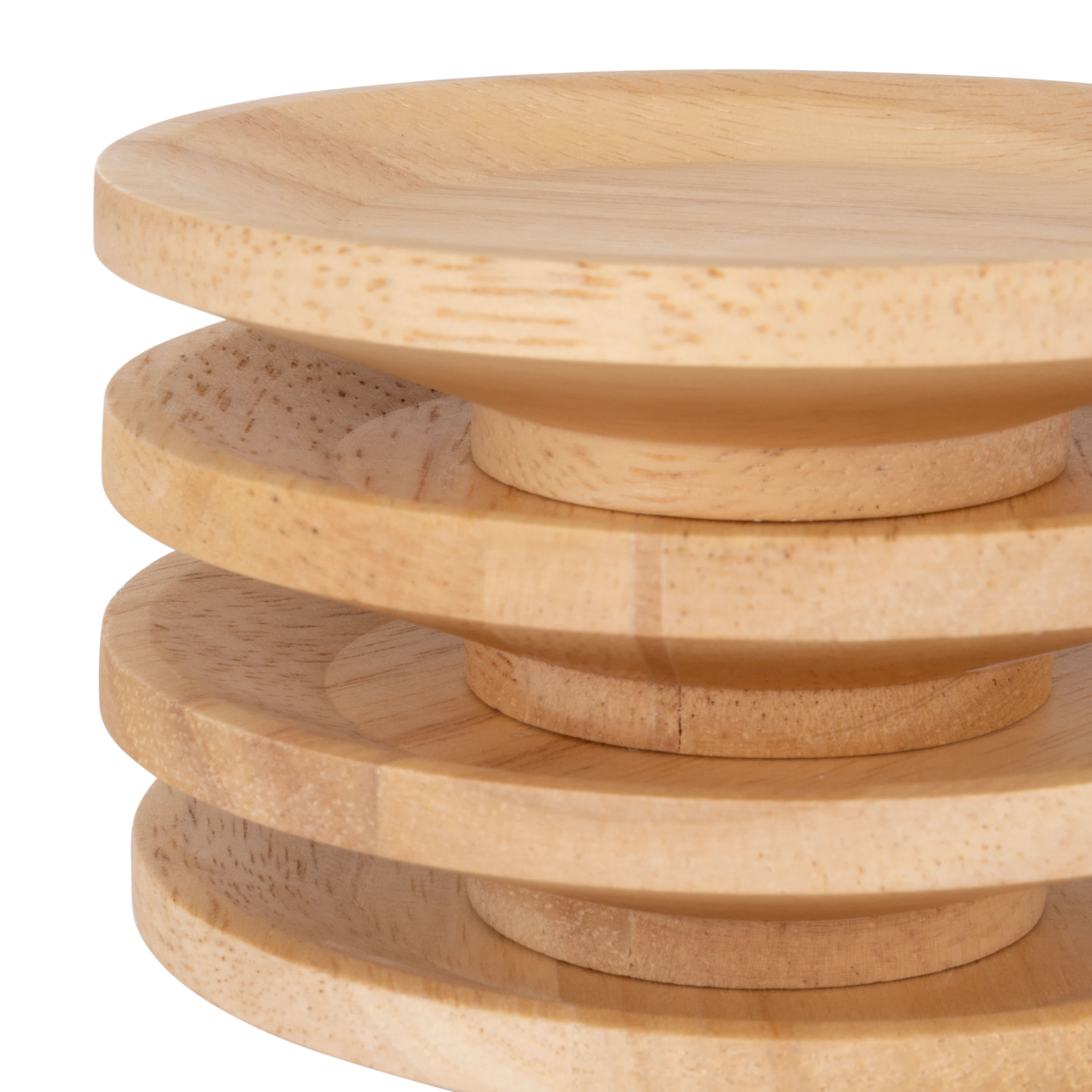 Davis & Waddell Cantina Mini Serving Plates 4 Piece Set Rubber Wood
