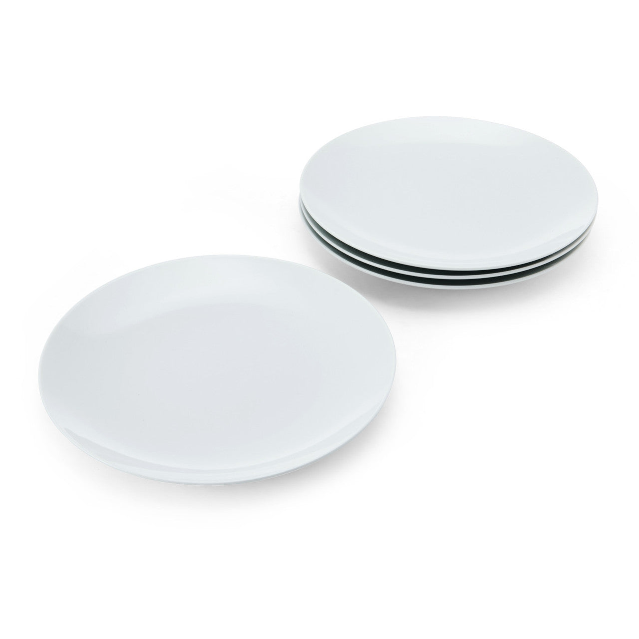 Mikasa Chalk Porcelain Dinner Plate Set 4 Piece 27cm (White)