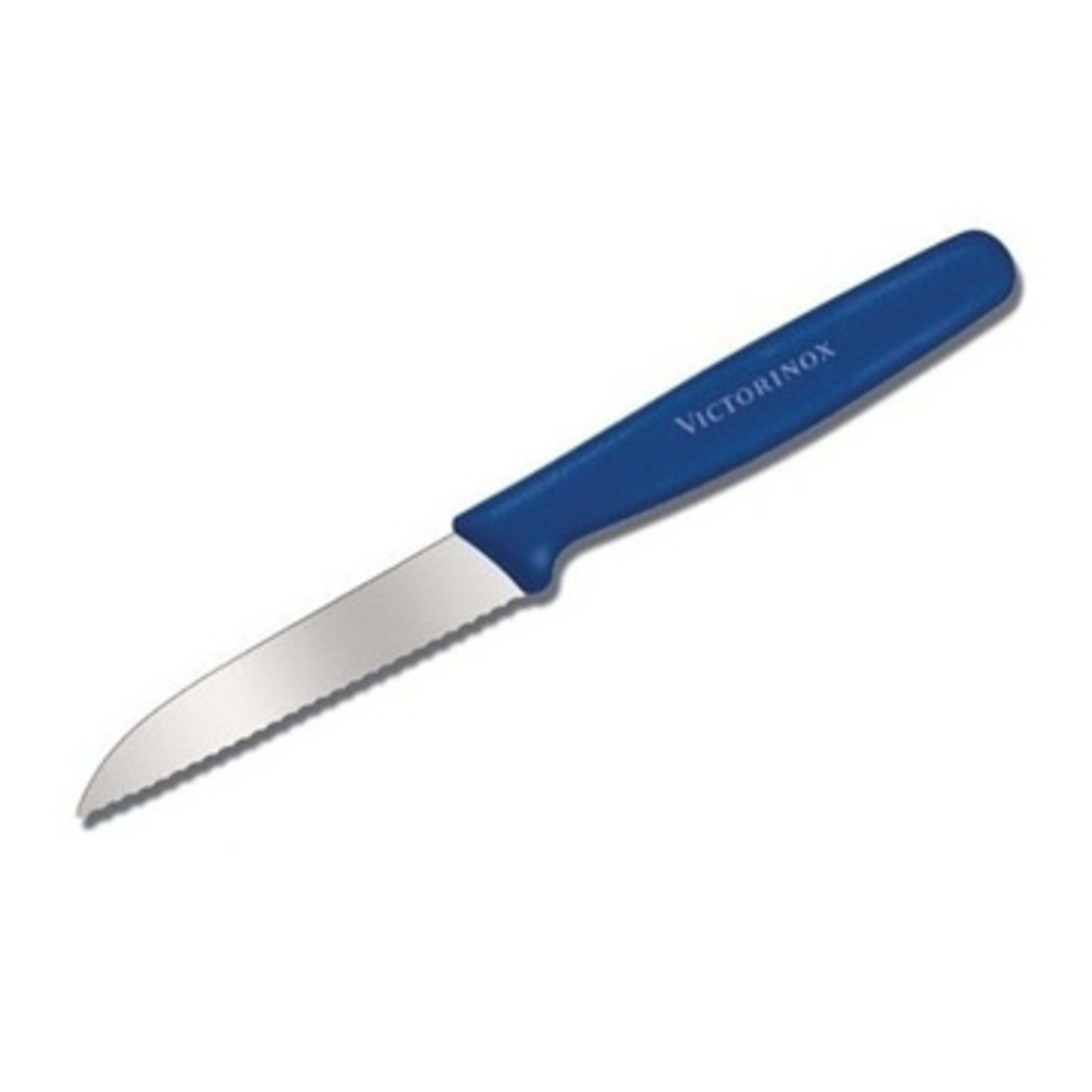 Victorinox Swiss Paring Knife Serrated 8cm - Blue