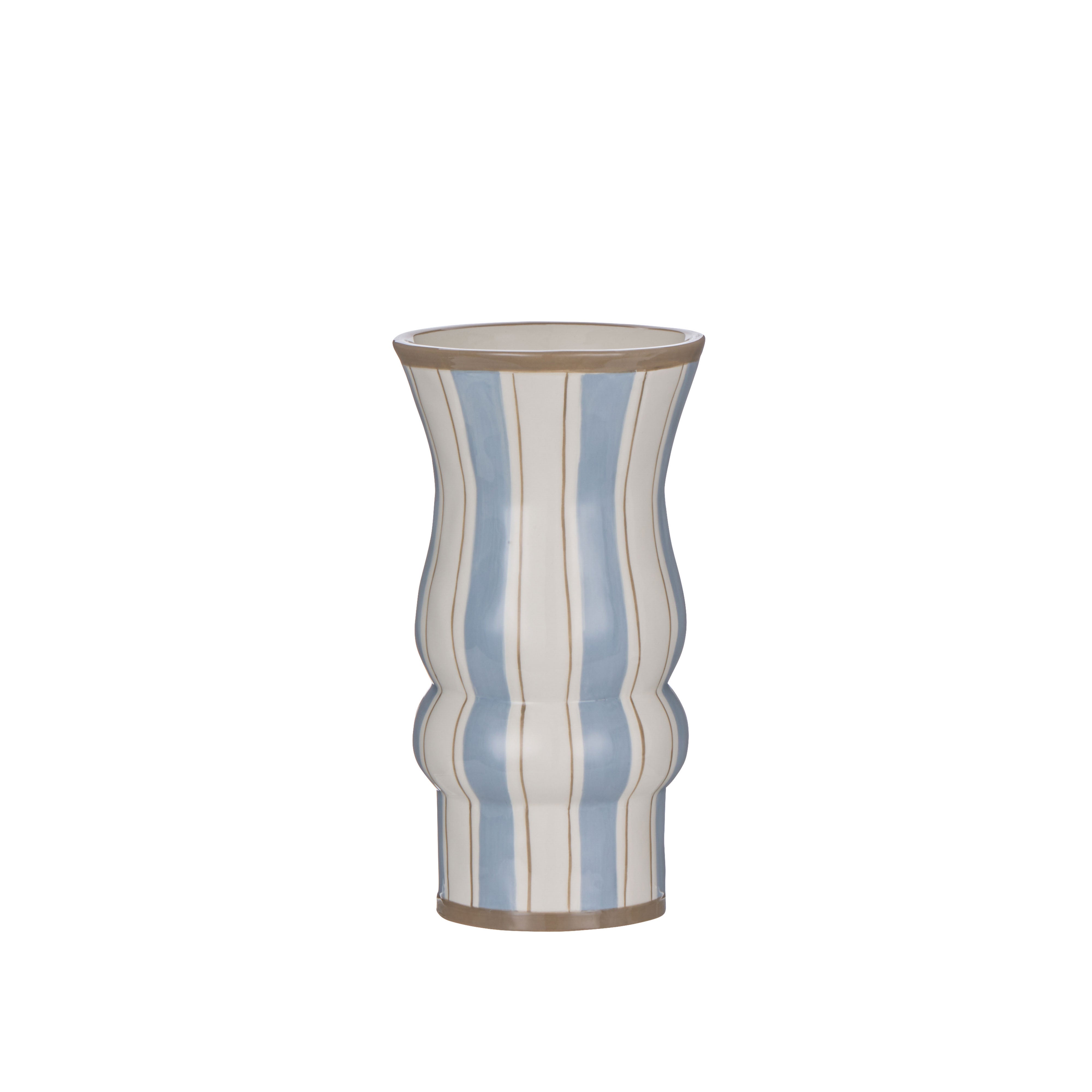 Emporium Thea Vase Large Blue & Brown